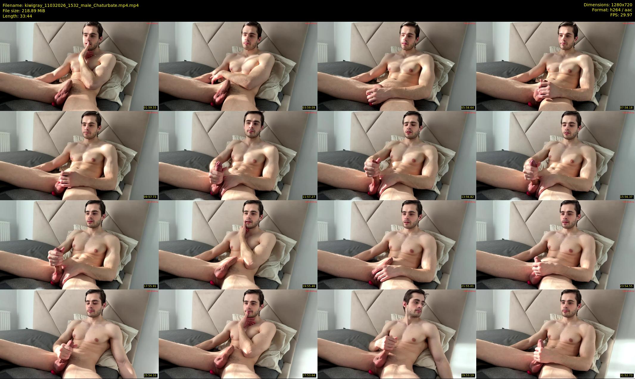 kiwigray — 34 minute Chaturbate male cam show recording, 720p, Mar 11, 2026