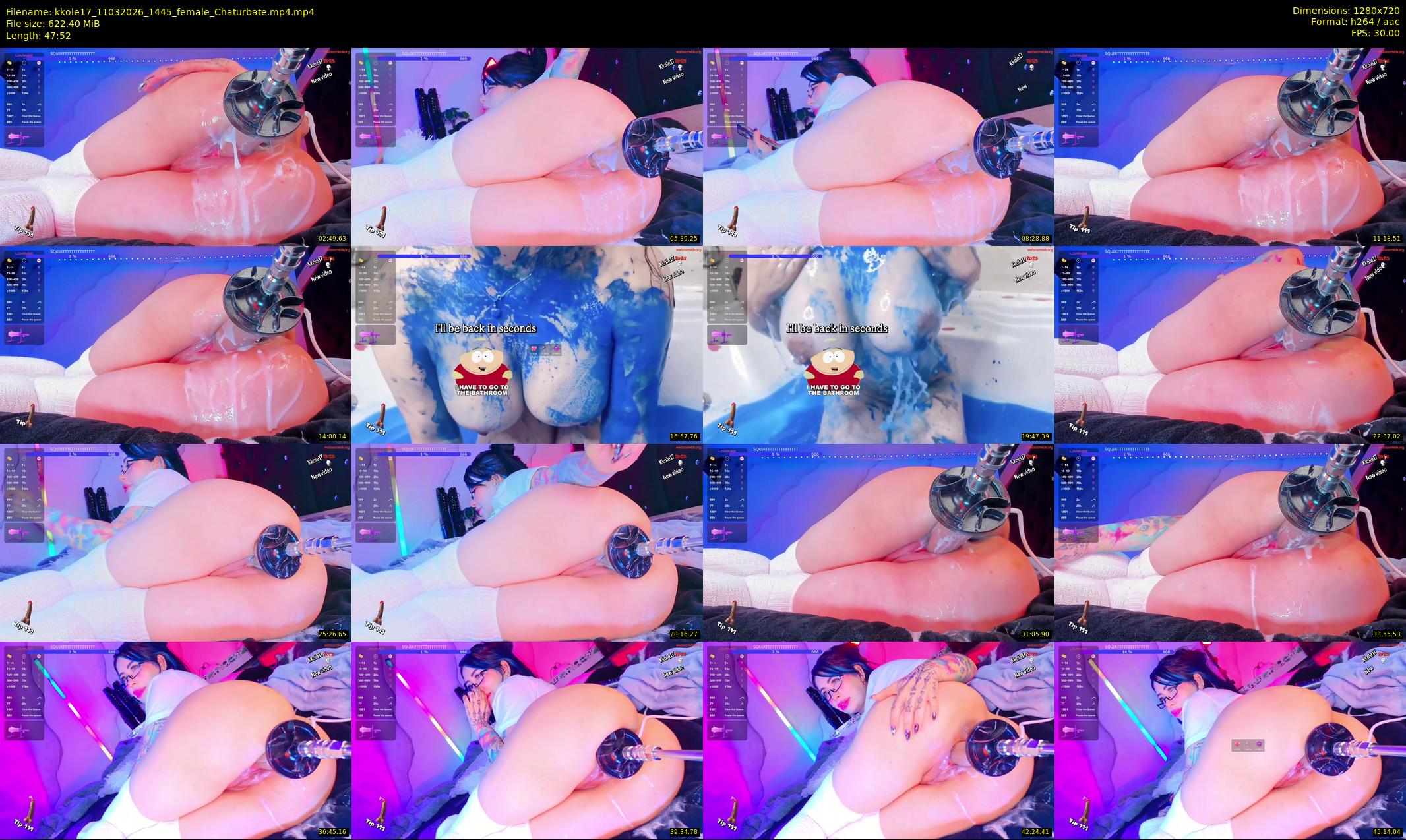 kkole17 — 48 minute Chaturbate female cam show recording, 720p, Mar 11, 2026