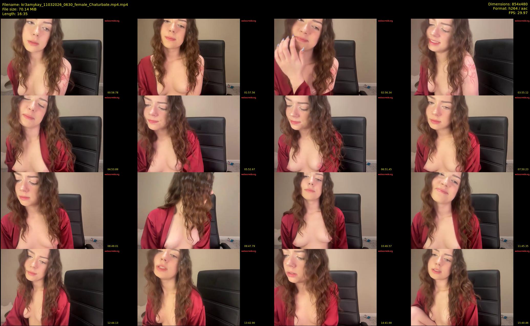 kr3amykay — 17 minute Chaturbate female cam show recording, 480p, Mar 11, 2026