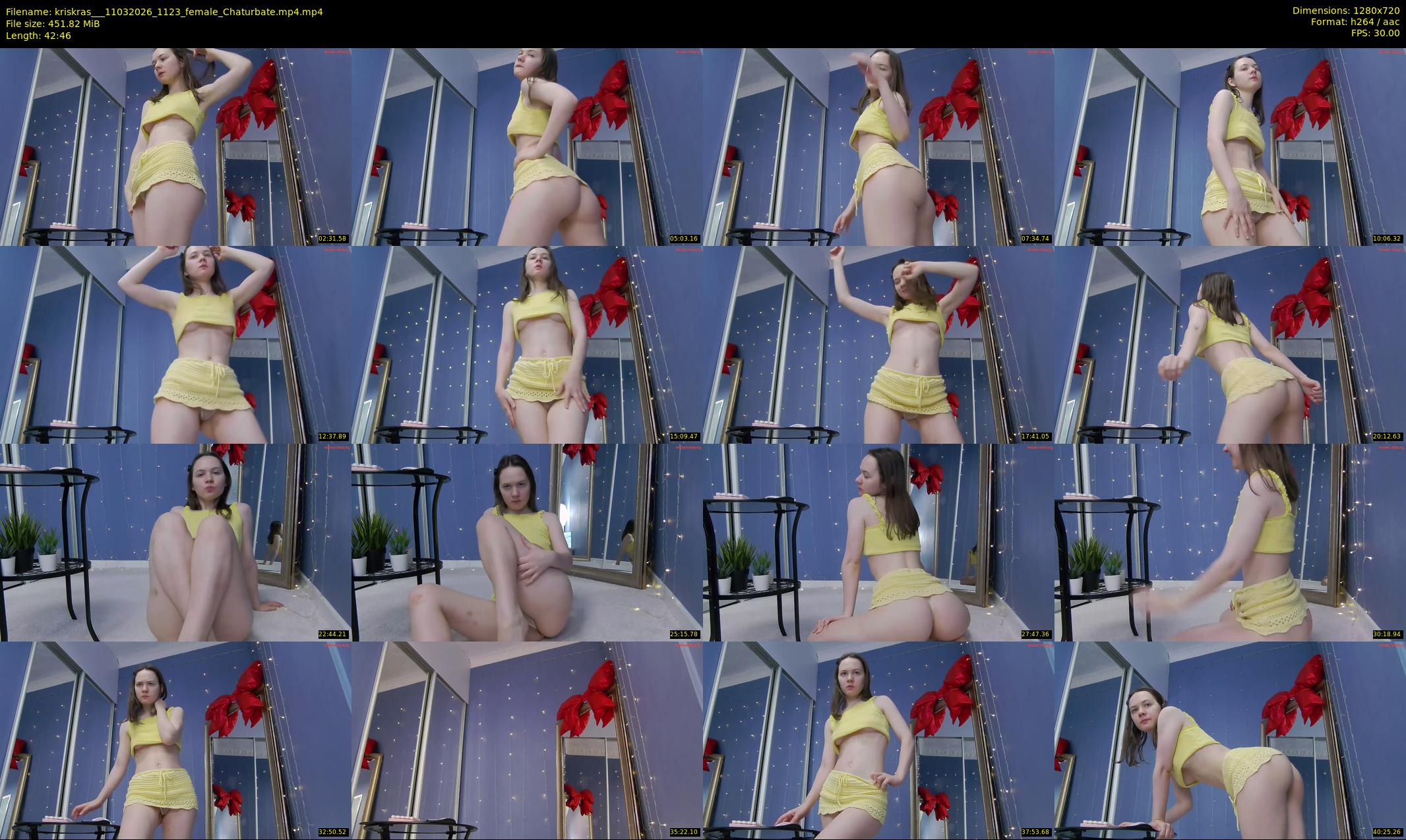 kriskras__ — 43 minute Chaturbate female cam show recording, 720p, Mar 11, 2026