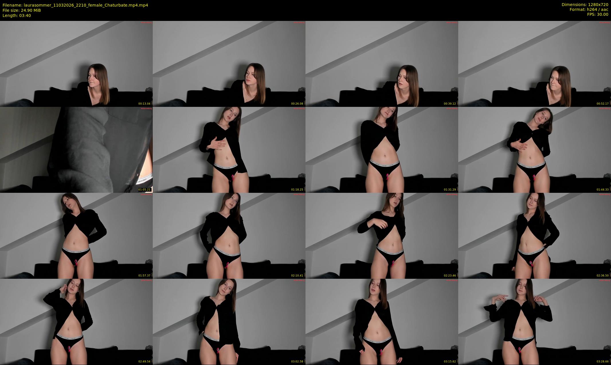 laurasommer — 4 minute Chaturbate female cam show recording, 720p, Mar 11, 2026