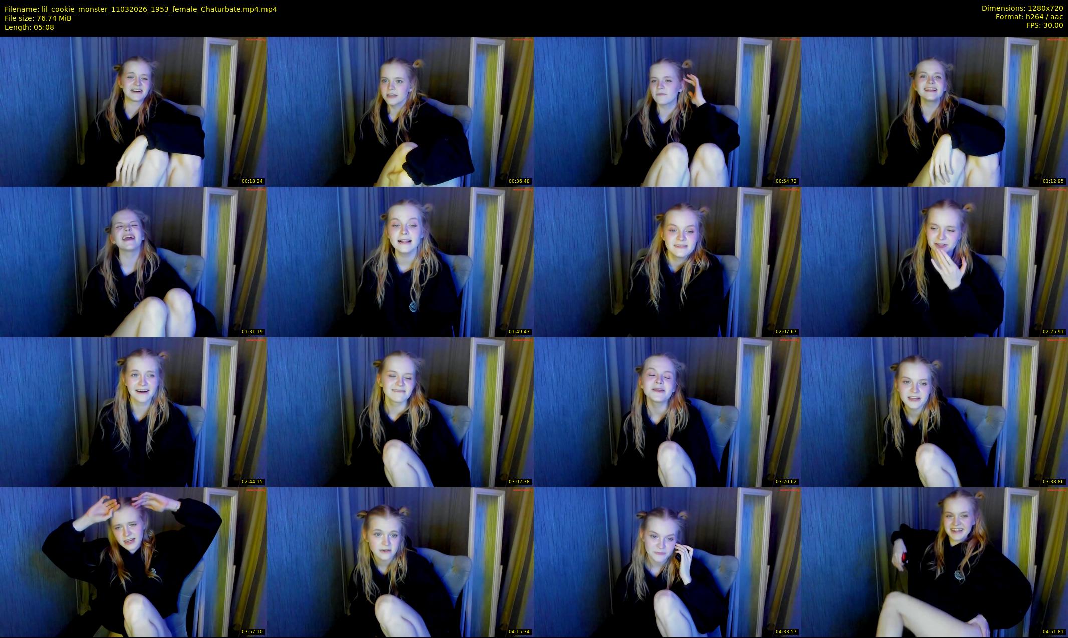 lil_cookie_monster — 6 minute Chaturbate female cam show recording, 720p, Mar 11, 2026