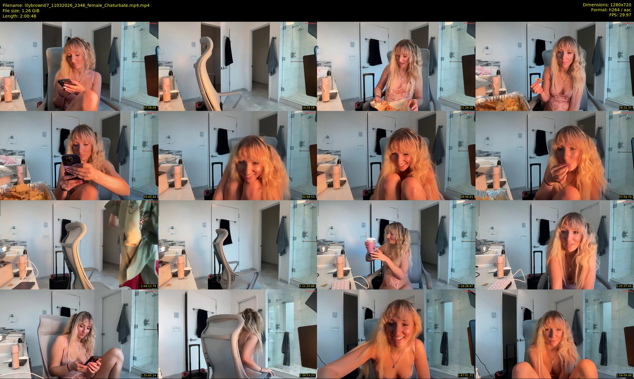 lilybrown07 — 121 minute Chaturbate female cam show recording, 720p, Mar 11, 2026