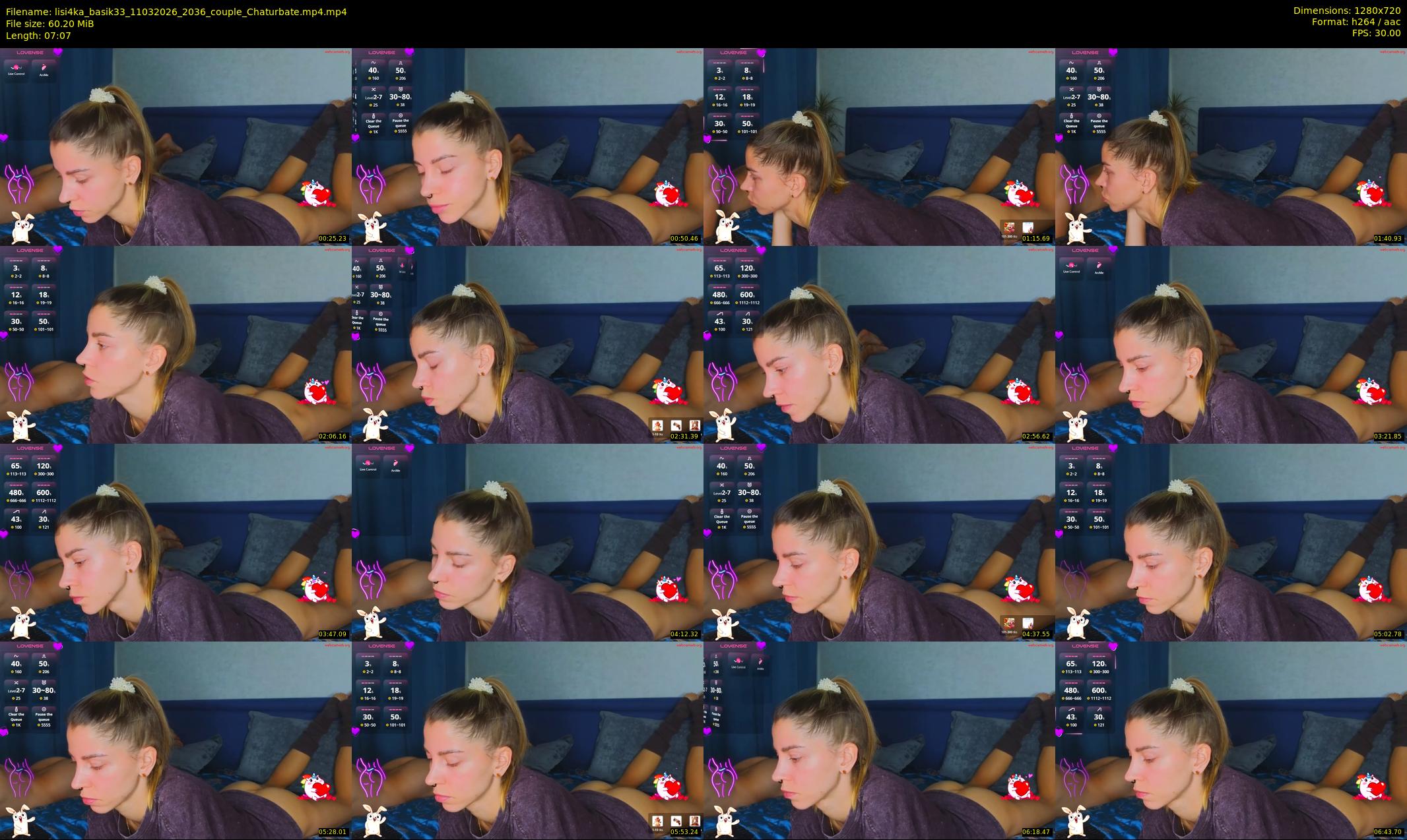 lisi4ka_basik33 — 8 minute Chaturbate couple cam show recording, 720p, Mar 11, 2026