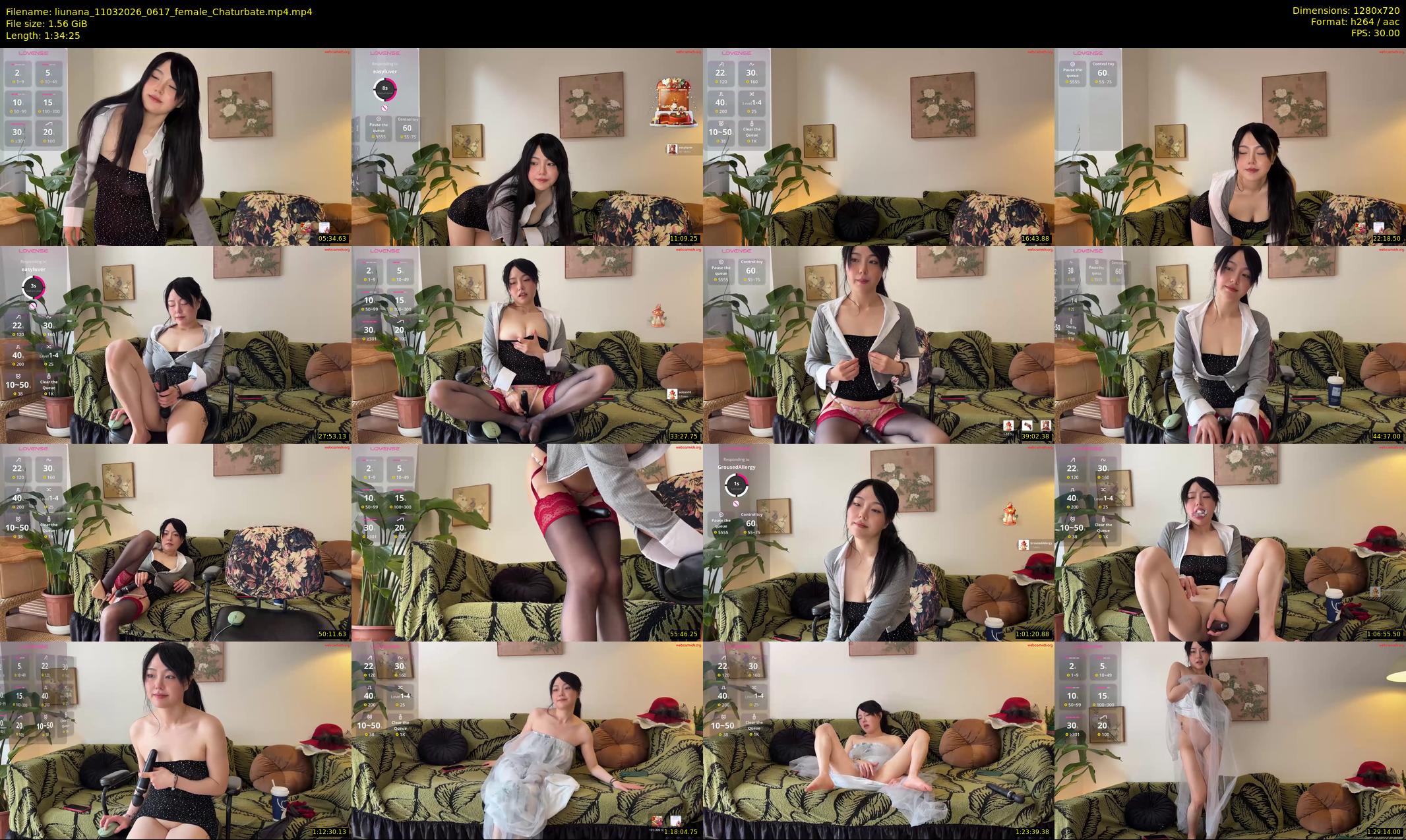 liunana — 95 minute Chaturbate female cam show recording, 720p, Mar 11, 2026
