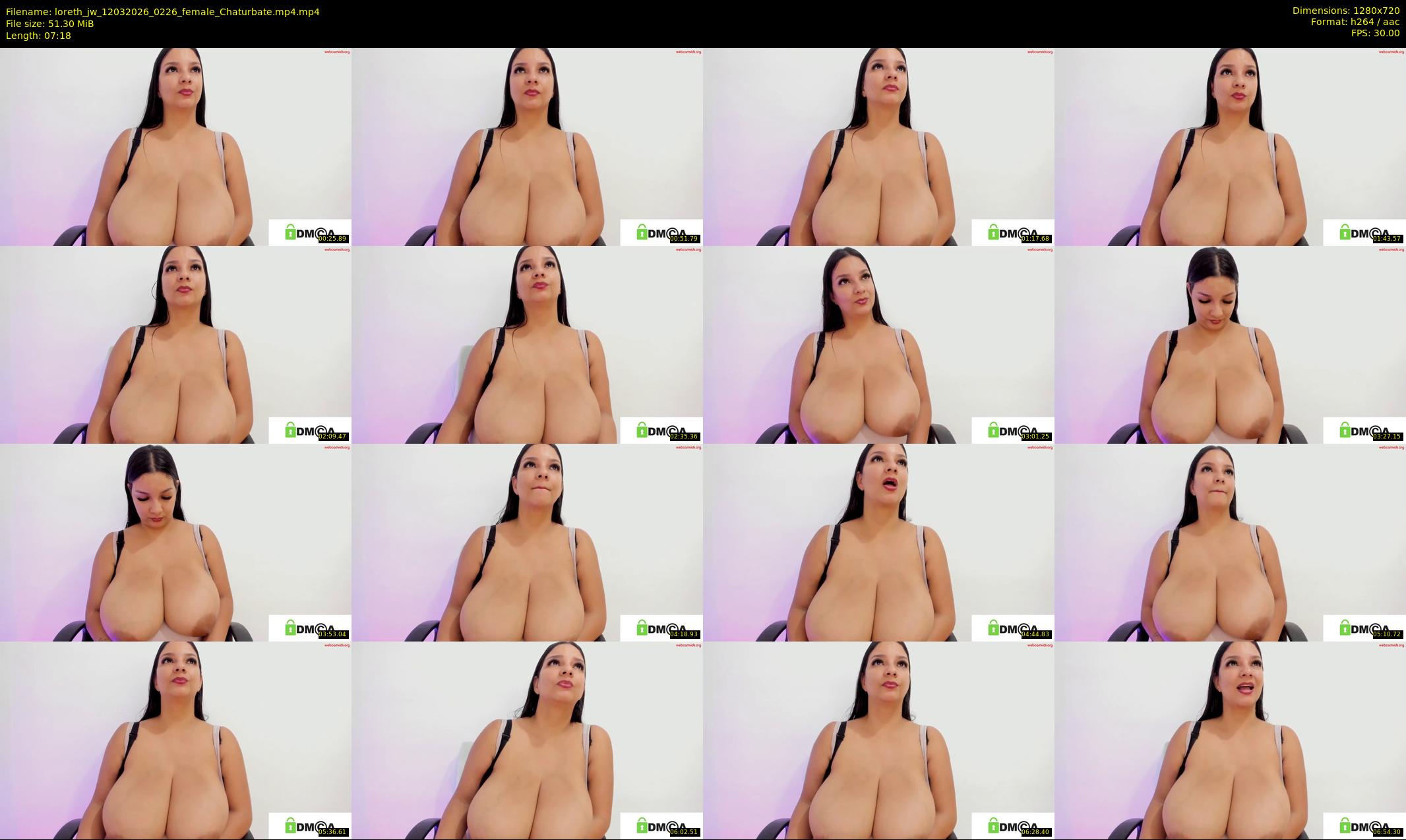 loreth_jw — 8 minute Chaturbate female cam show recording, 720p, Mar 12, 2026