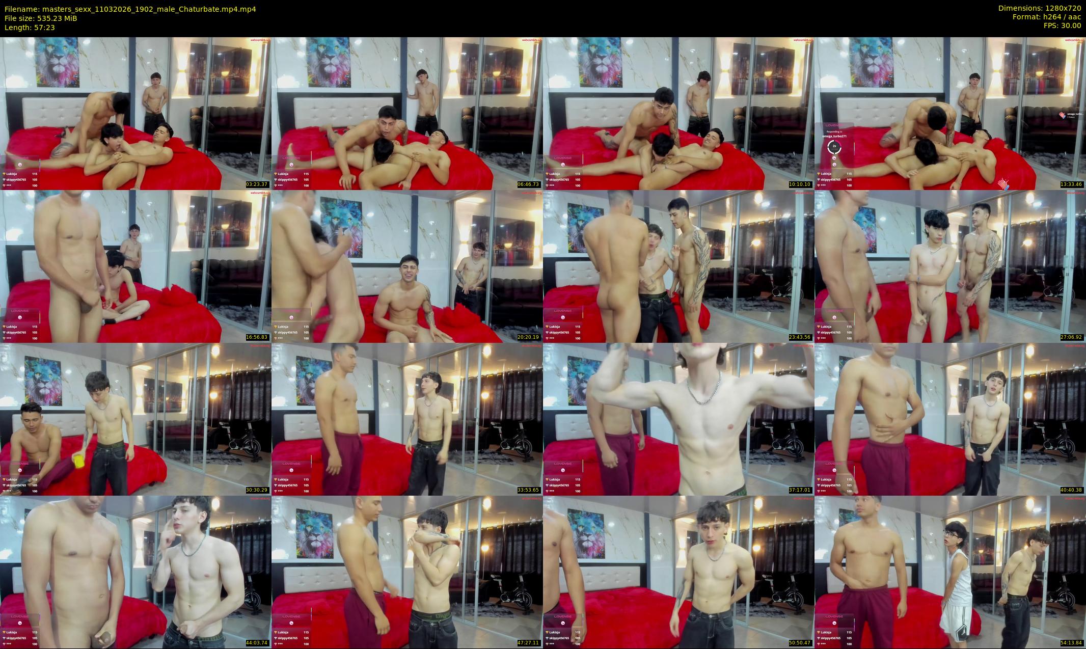 masters_sexx — 58 minute Chaturbate male cam show recording, 720p, Mar 11, 2026