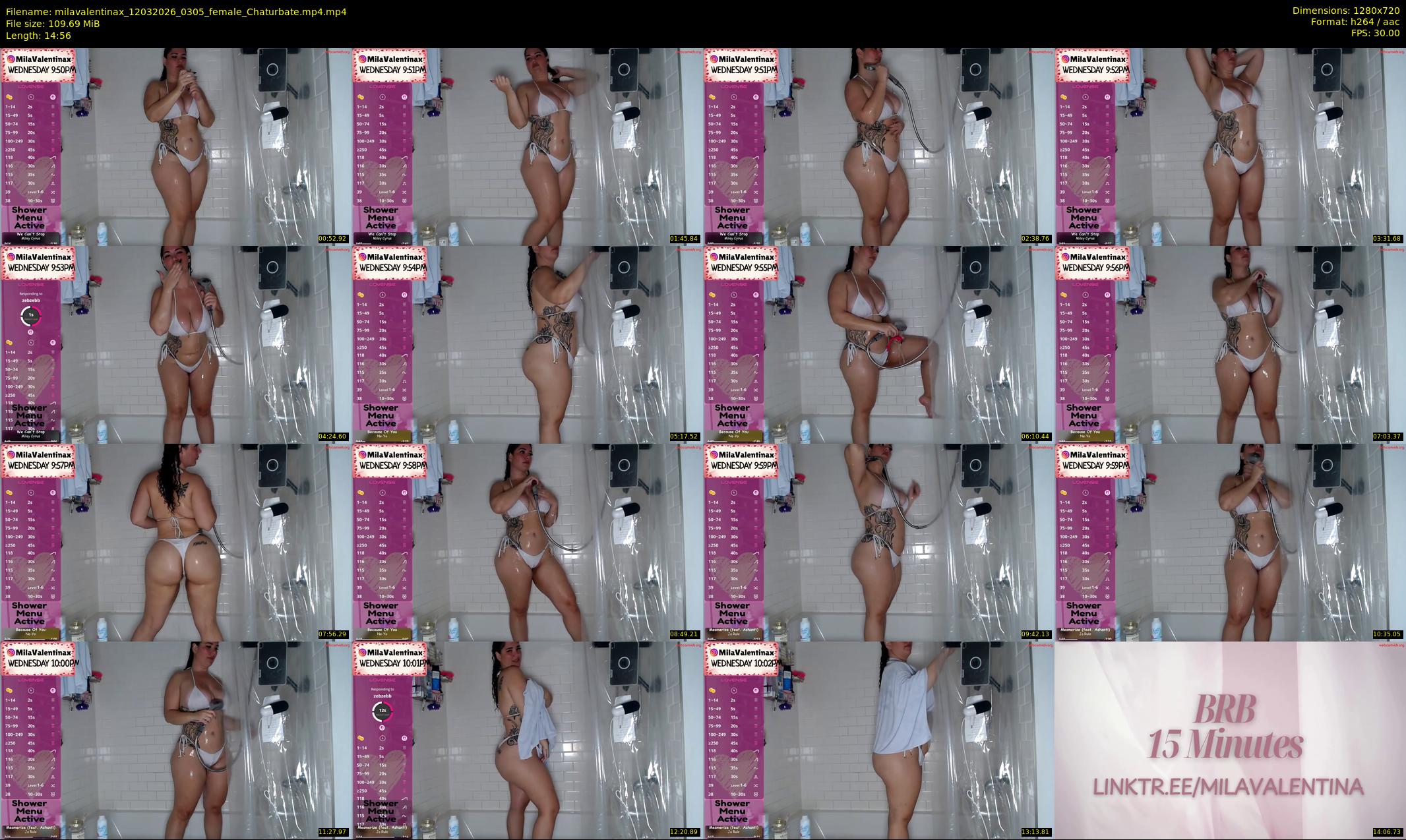 milavalentinax — 15 minute Chaturbate female cam show recording, 720p, Mar 12, 2026
