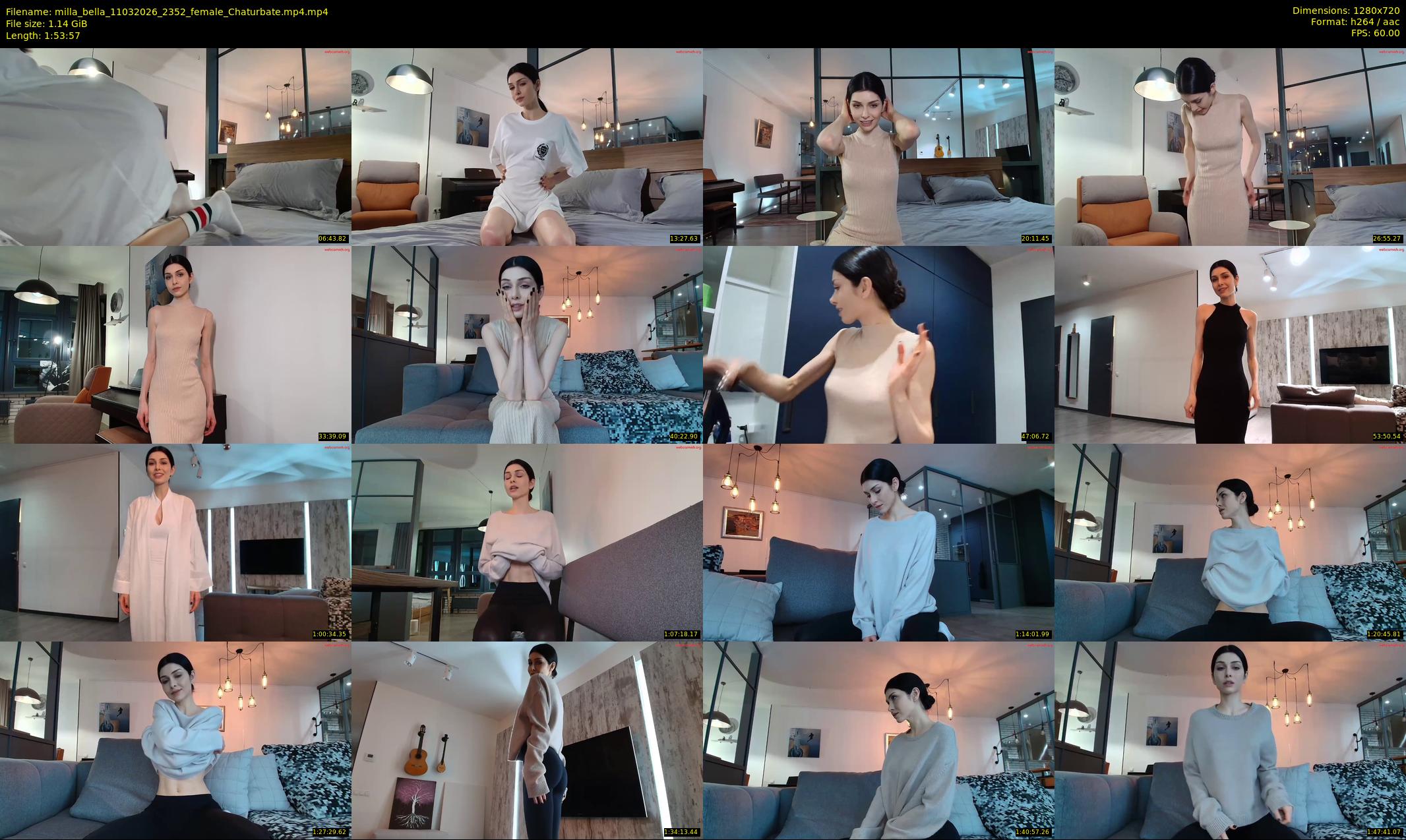 milla_bella — 114 minute Chaturbate female cam show recording, 720p, Mar 11, 2026