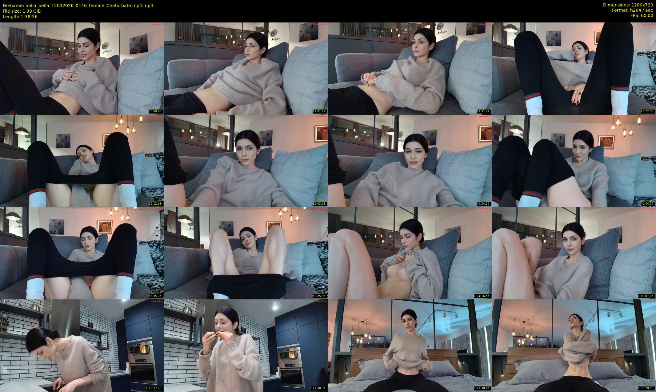 milla_bella — 99 minute Chaturbate female cam show recording, 720p, Mar 12, 2026