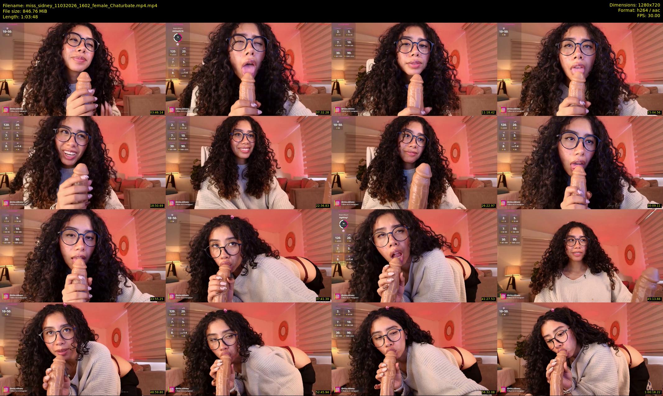miss_sidney — 64 minute Chaturbate female cam show recording, 720p, Mar 11, 2026