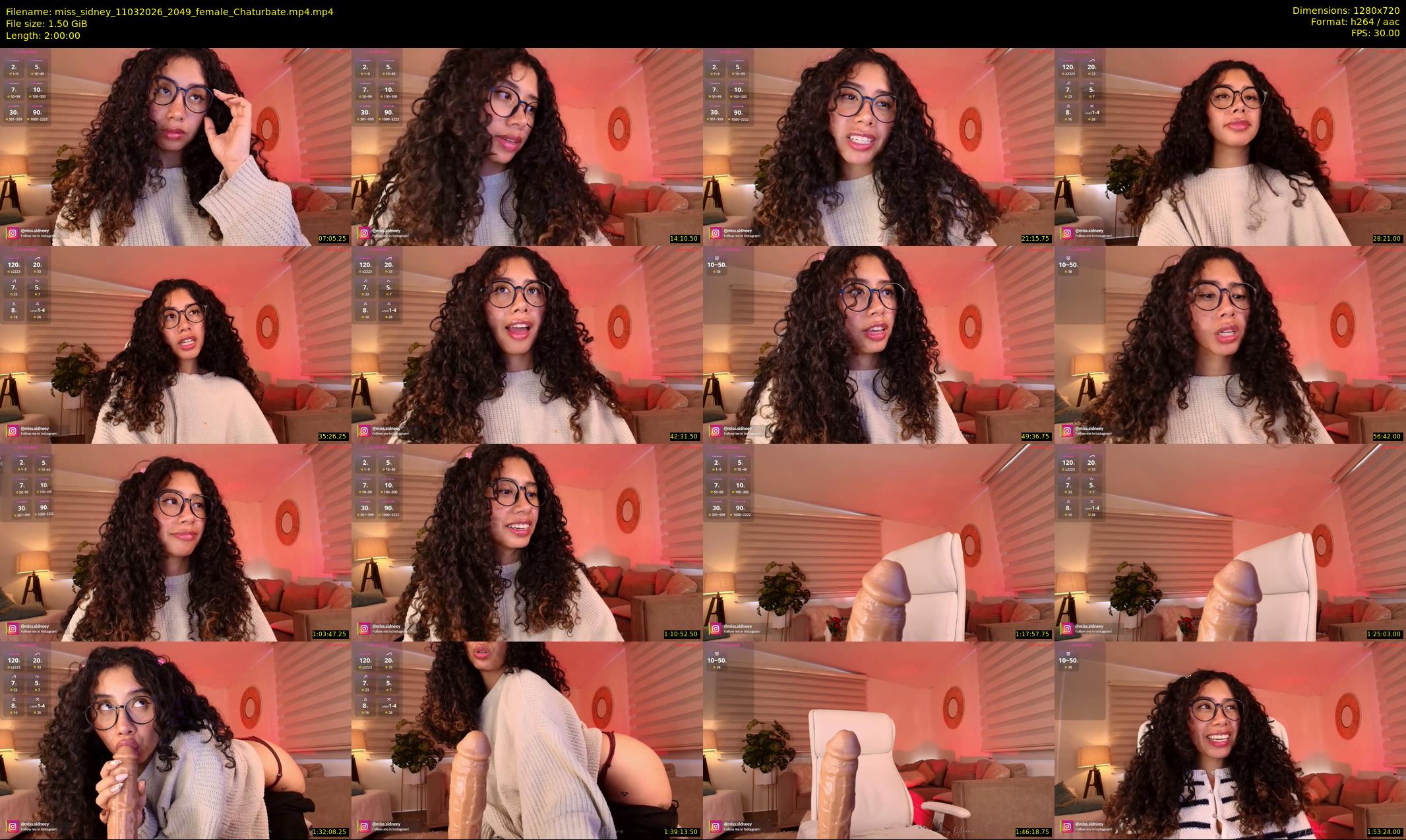 miss_sidney — 120 minute Chaturbate female cam show recording, 720p, Mar 11, 2026