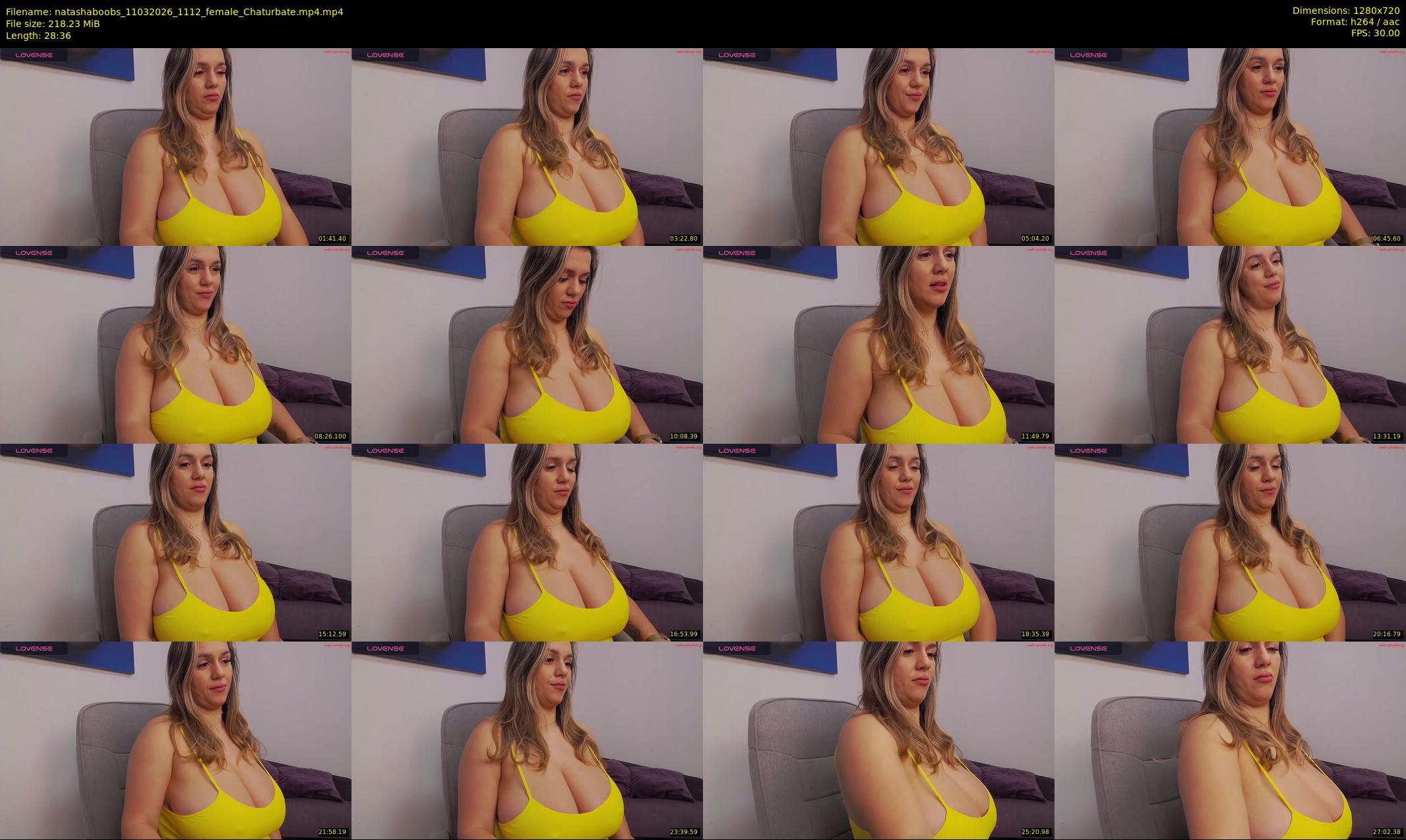 natashaboobs — 29 minute Chaturbate female cam show recording, 720p, Mar 11, 2026