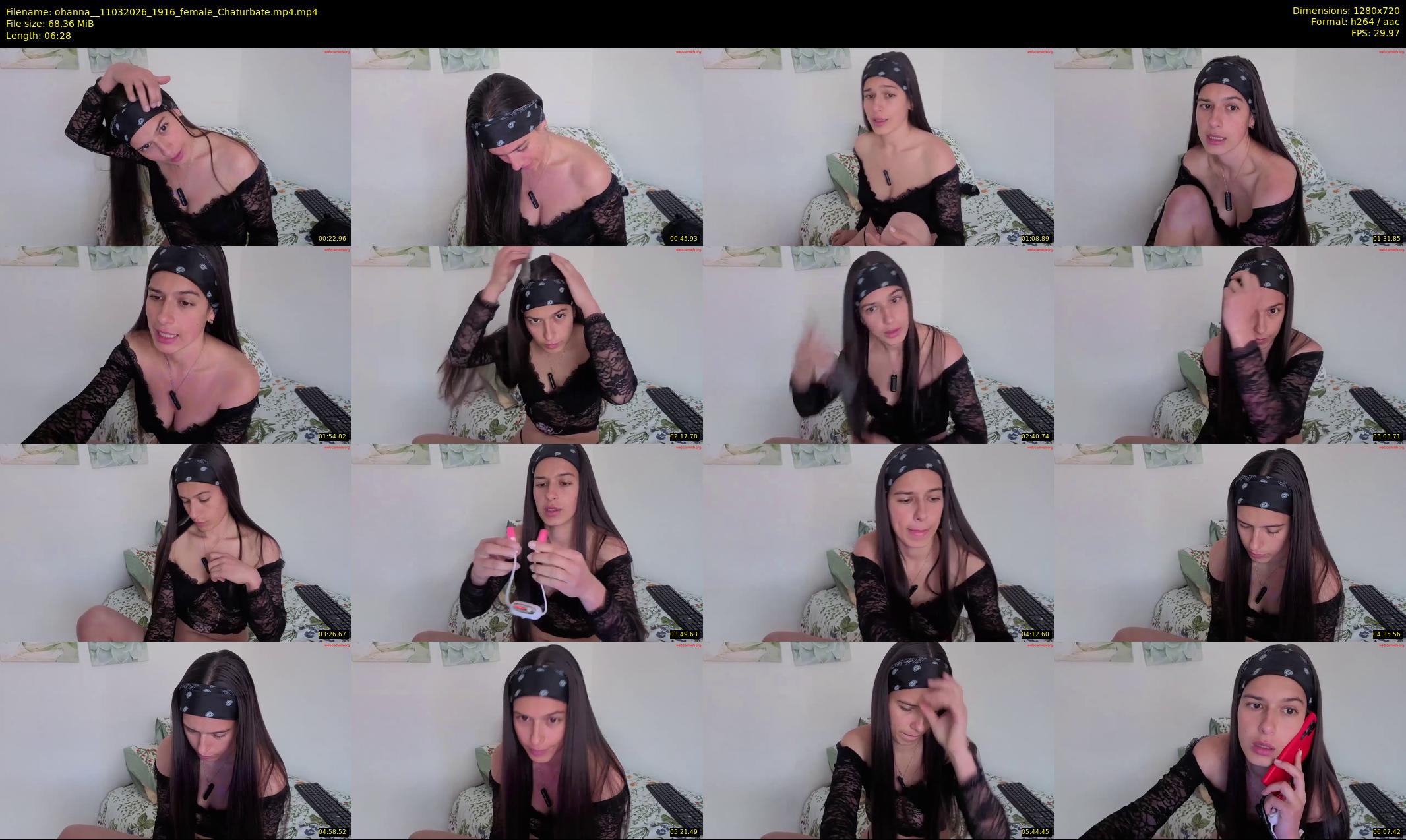 ohanna_ — 7 minute Chaturbate female cam show recording, 720p, Mar 11, 2026