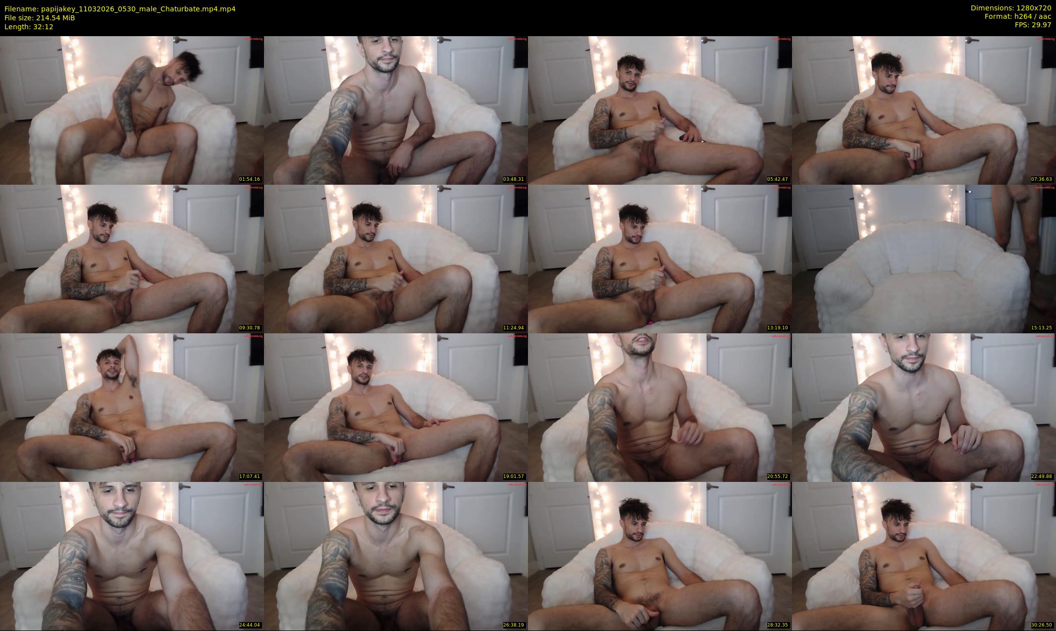 papijakey — 33 minute Chaturbate male cam show recording, 720p, Mar 11, 2026