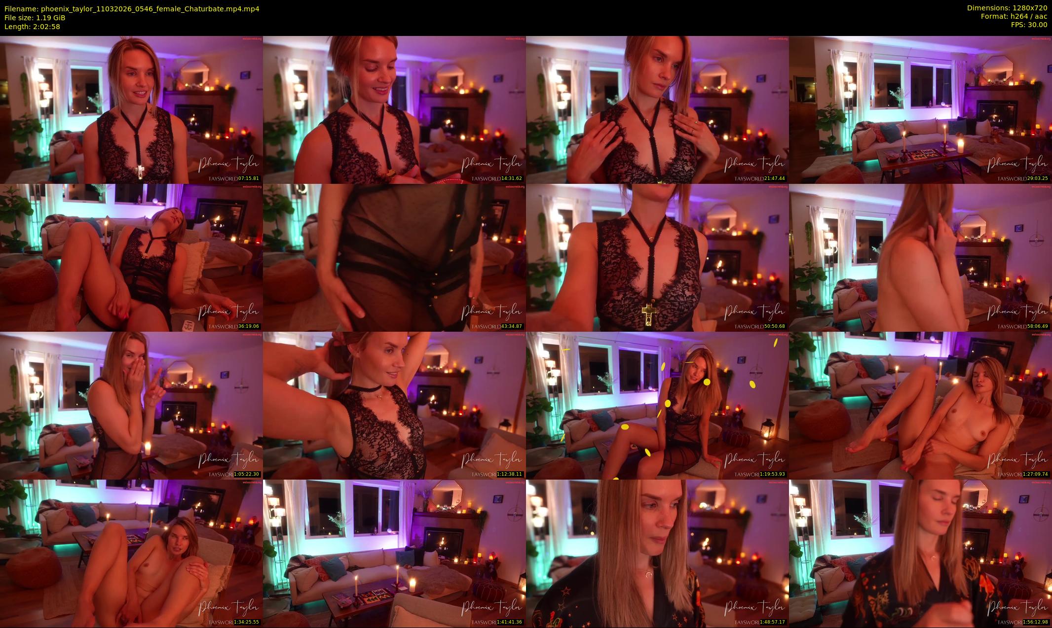 phoenix_taylor — 123 minute Chaturbate female cam show recording, 720p, Mar 11, 2026