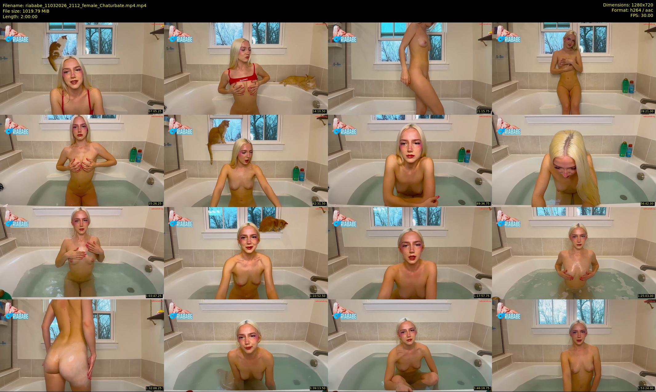 riababe — 120 minute Chaturbate female cam show recording, 720p, Mar 11, 2026