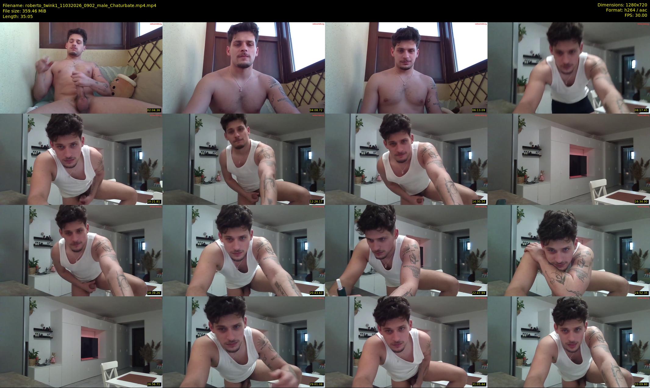 roberto_twink1 — 36 minute Chaturbate male cam show recording, 720p, Mar 11, 2026