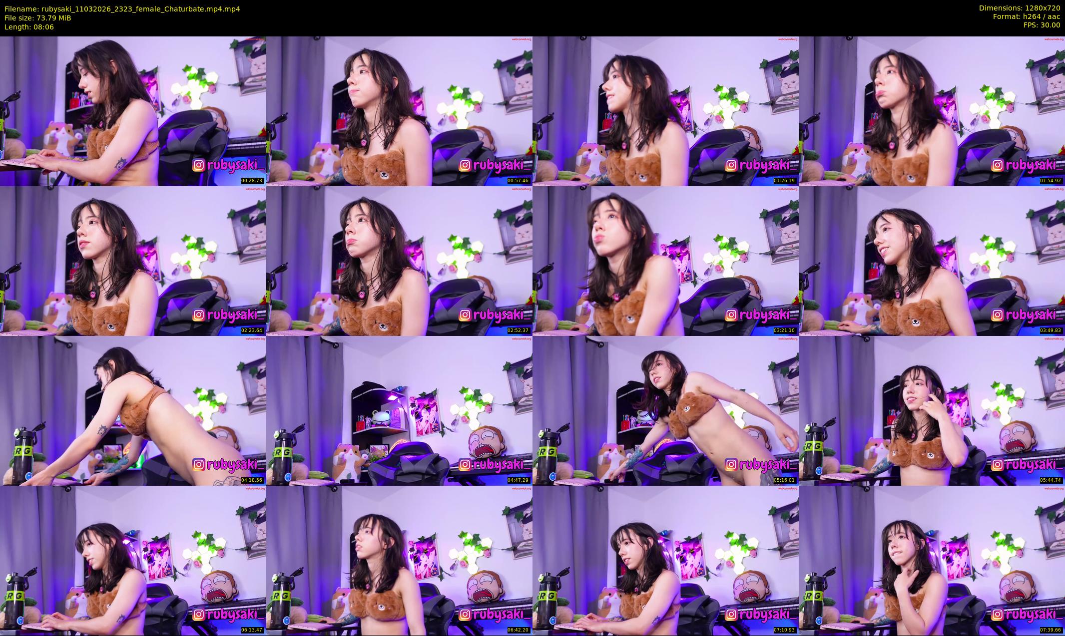 rubysaki — 9 minute Chaturbate female cam show recording, 720p, Mar 11, 2026