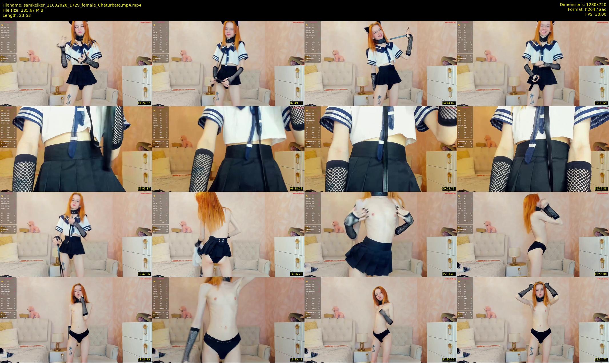 samkelker — 24 minute Chaturbate female cam show recording, 720p, Mar 11, 2026