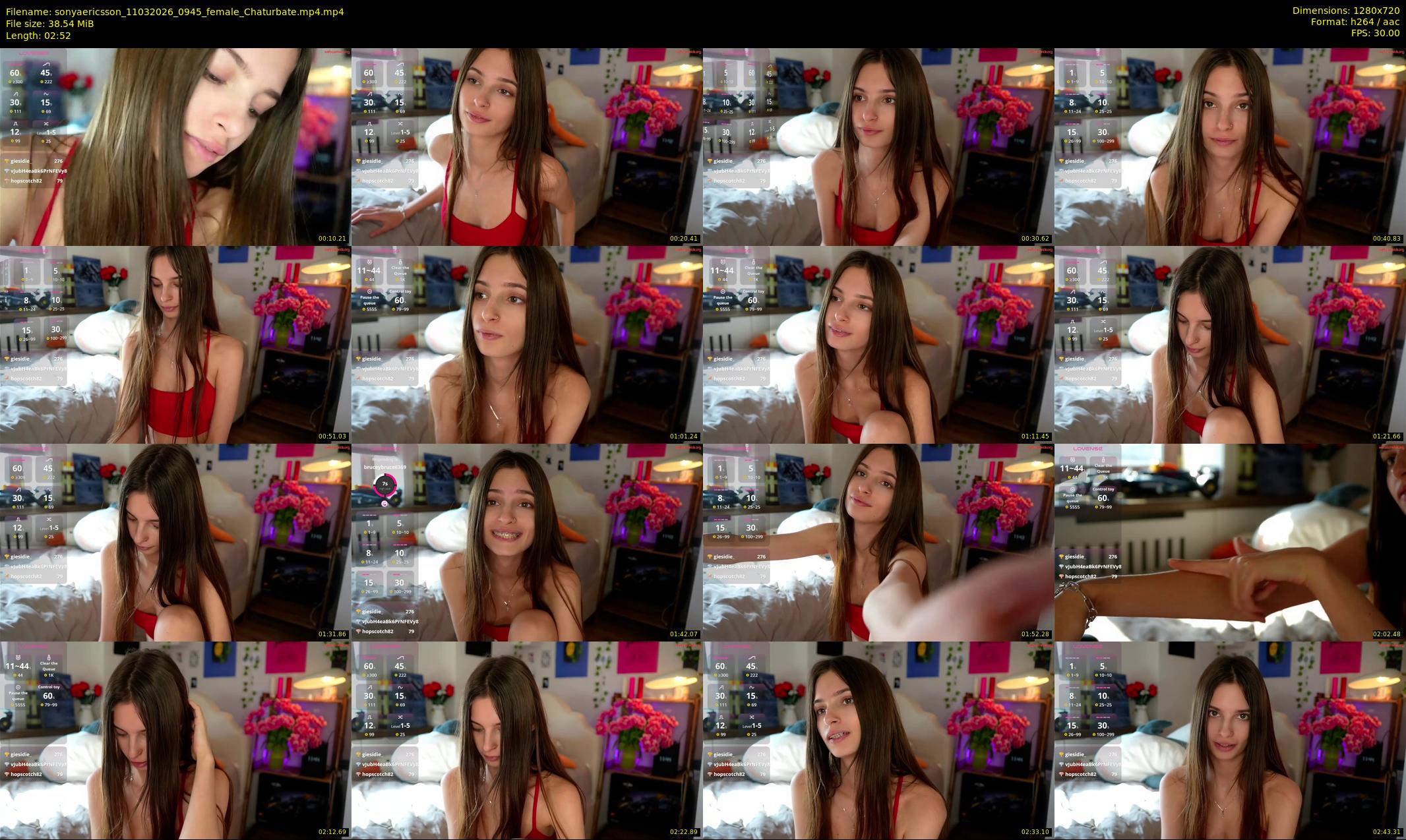sonyaericsson — 3 minute Chaturbate female cam show recording, 720p, Mar 11, 2026