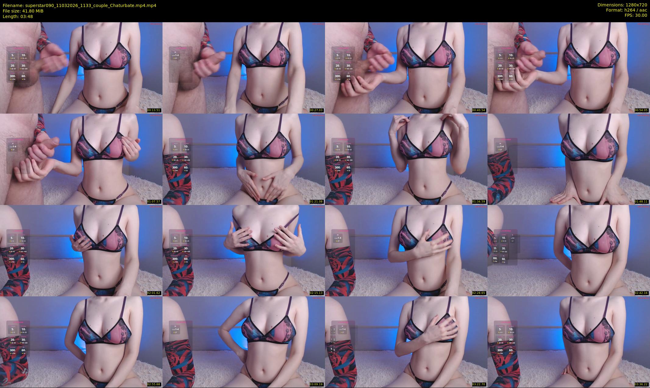 superstar090 — 4 minute Chaturbate couple cam show recording, 720p, Mar 11, 2026