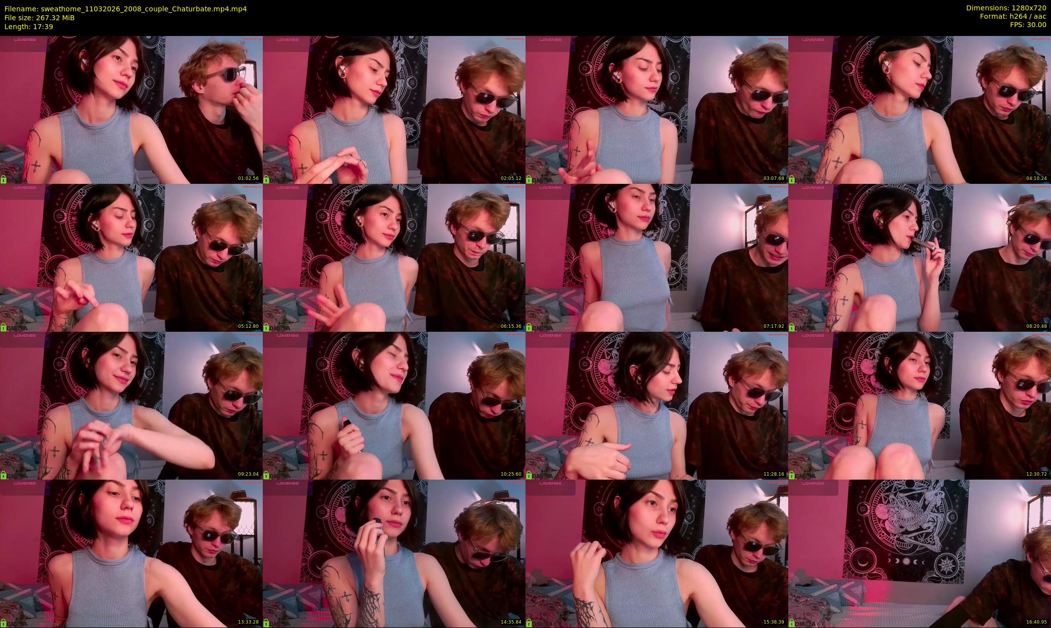 sweathome — 18 minute Chaturbate couple cam show recording, 720p, Mar 11, 2026
