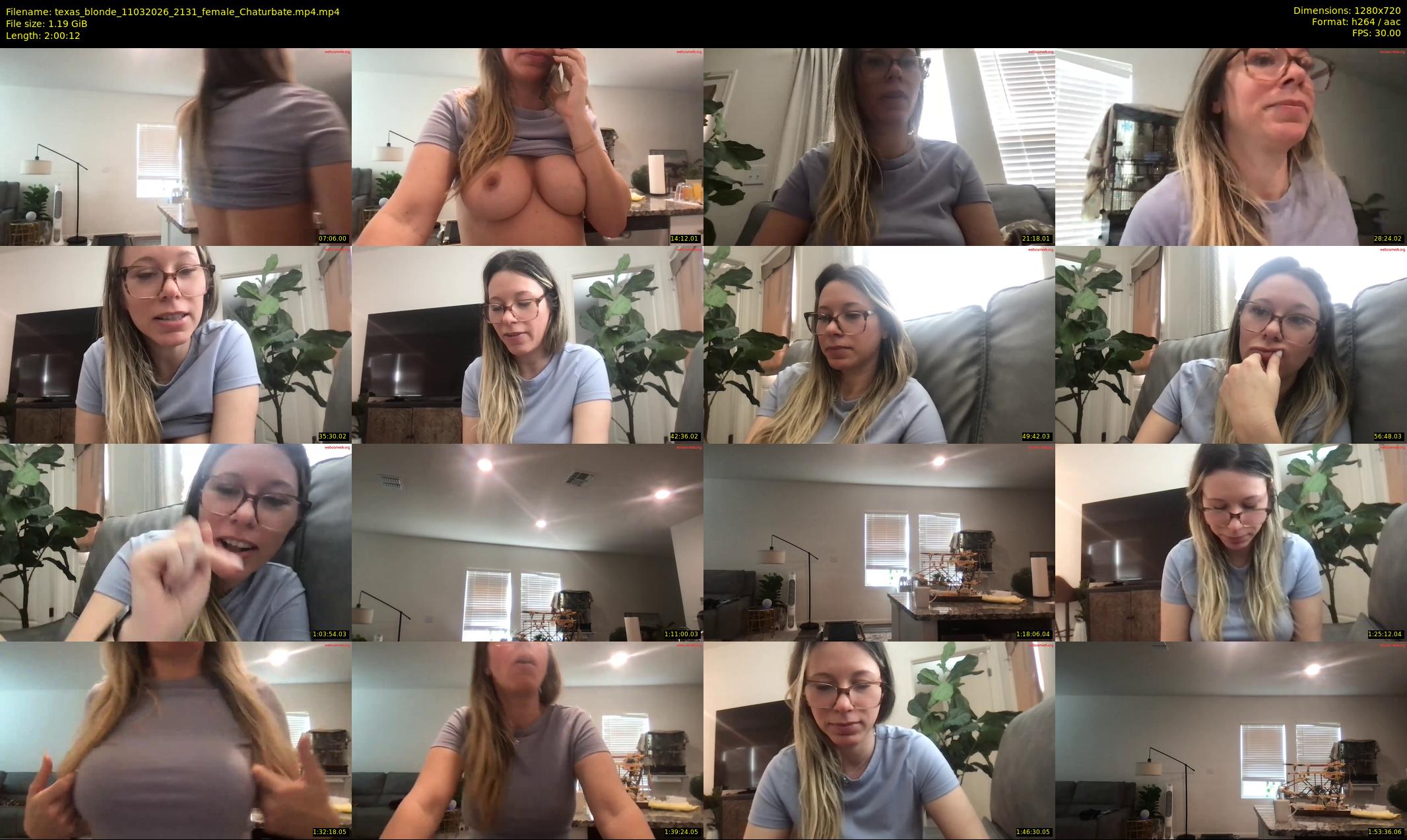 texas_blonde — 121 minute Chaturbate female cam show recording, 720p, Mar 11, 2026