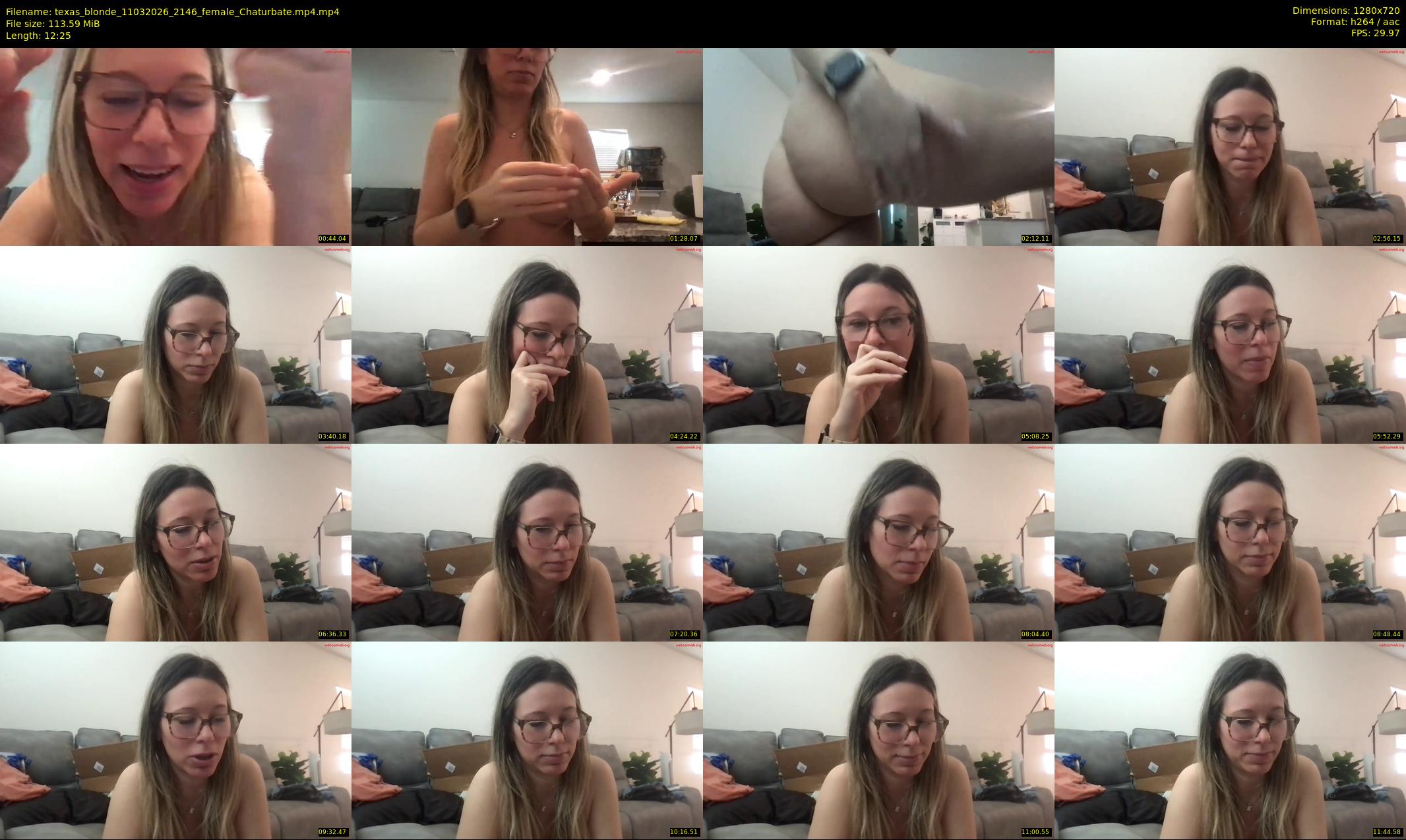texas_blonde — 13 minute Chaturbate female cam show recording, 720p, Mar 11, 2026
