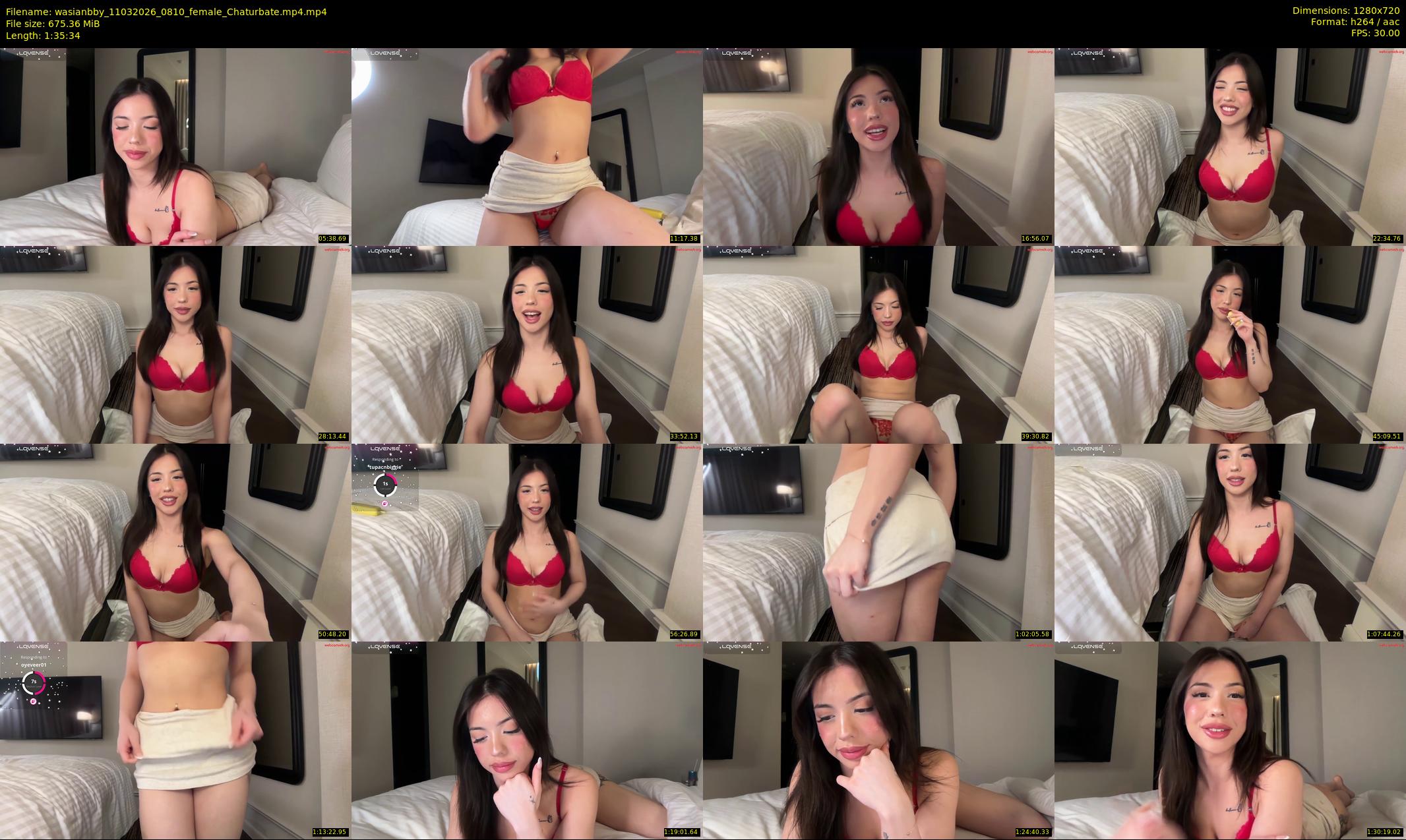 wasianbby — 96 minute Chaturbate female cam show recording, 720p, Mar 11, 2026