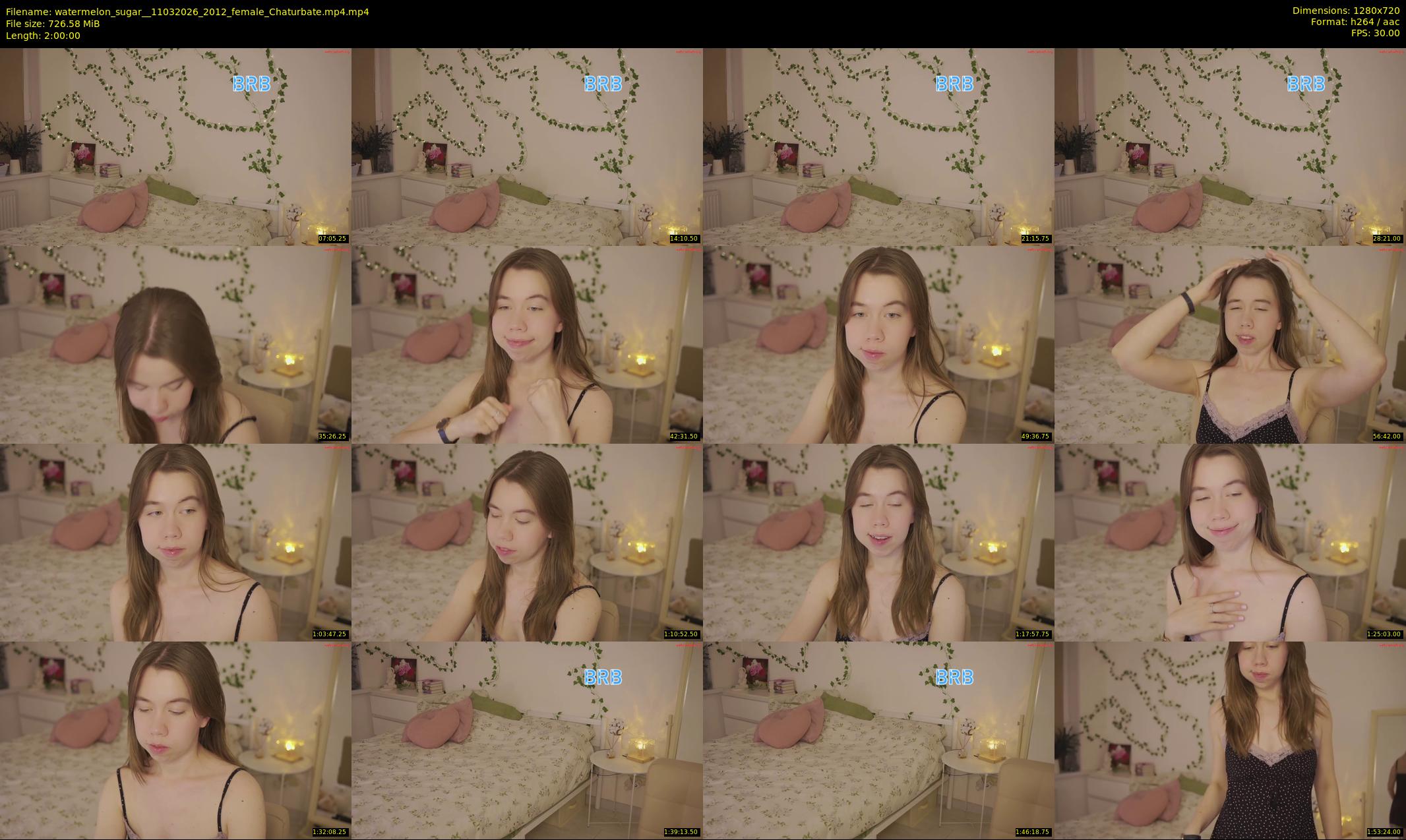 watermelon_sugar_ — 120 minute Chaturbate female cam show recording, 720p, Mar 11, 2026