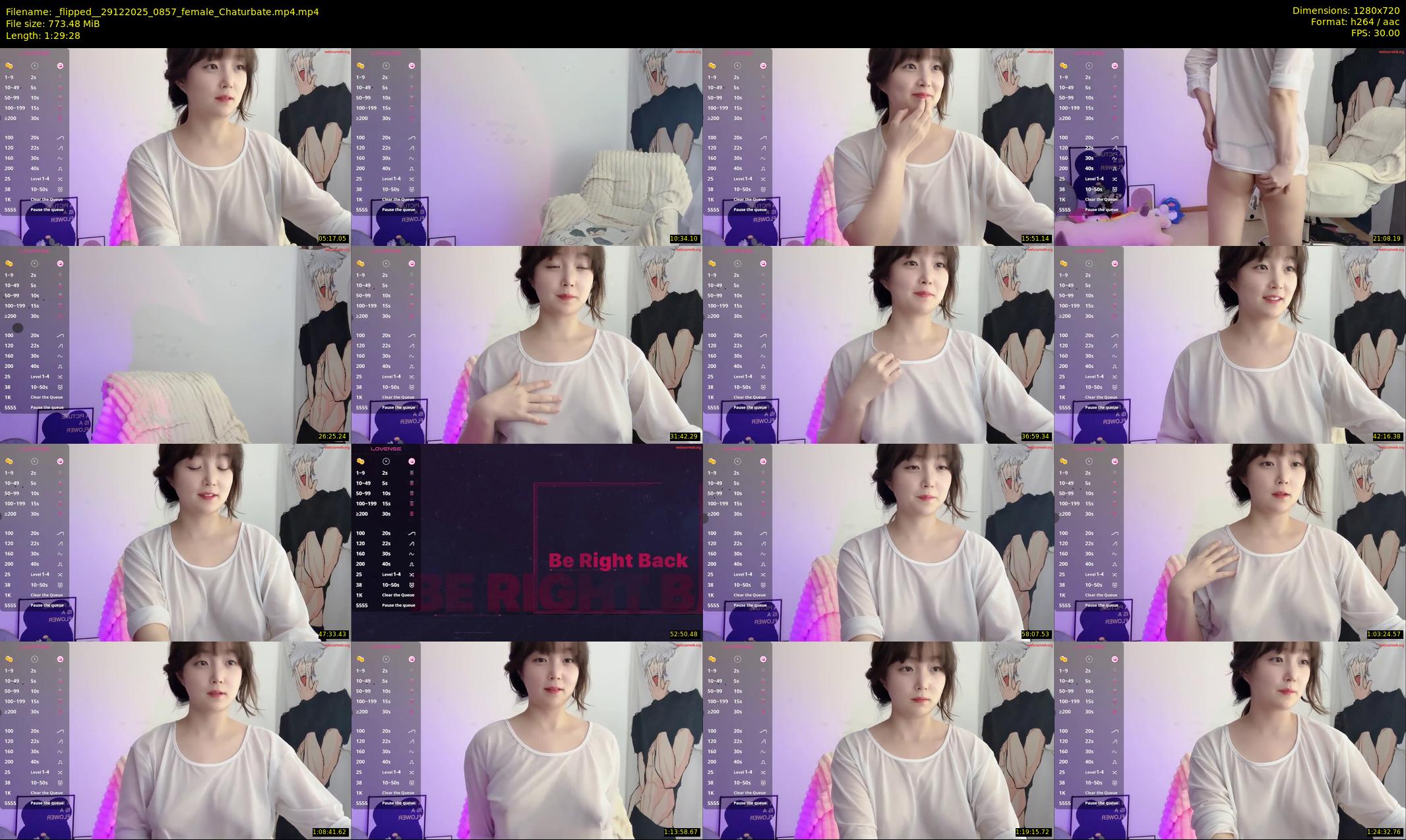 _flipped_ — 90 minute Chaturbate female cam show recording, 720p, Dec 29, 2025