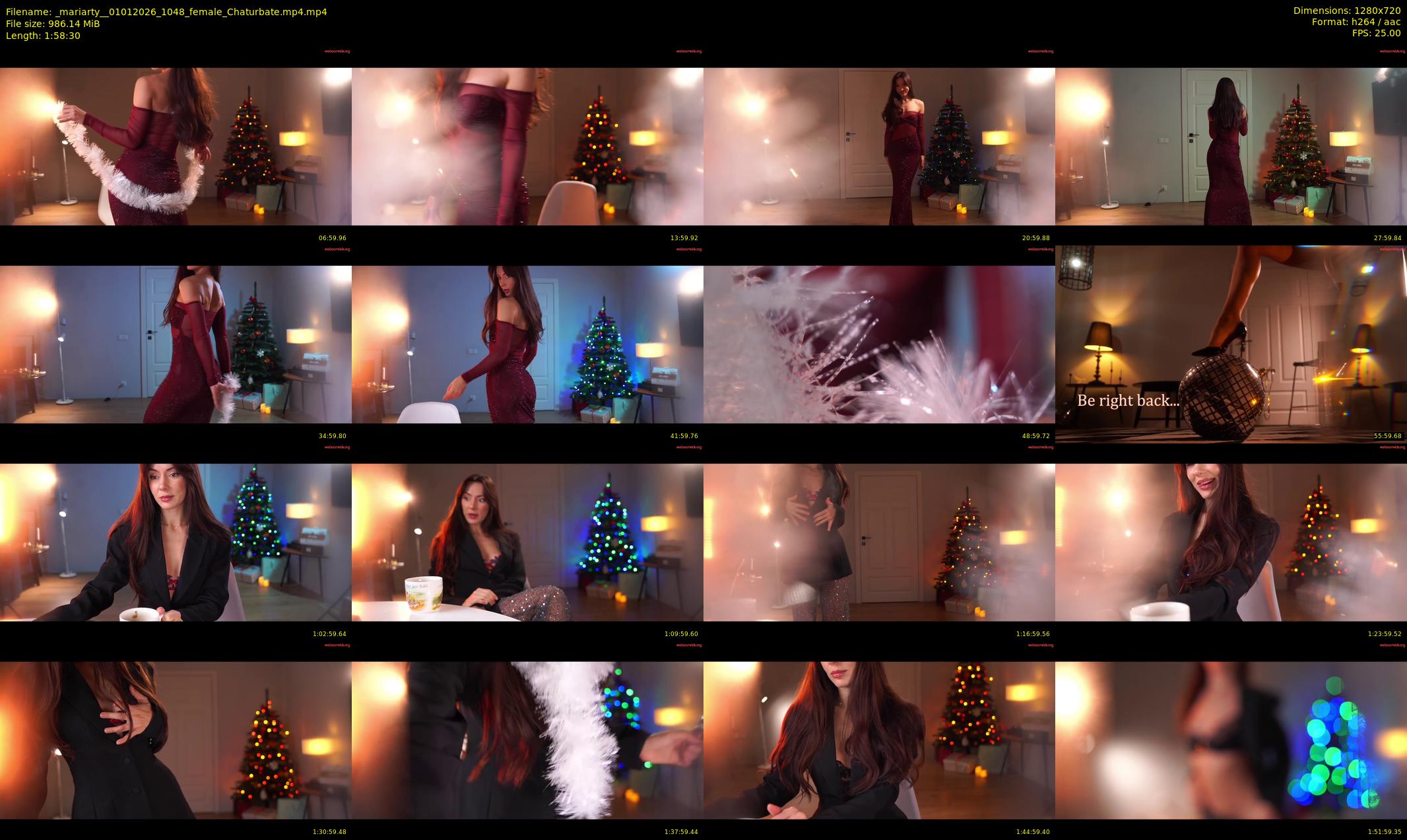 _mariarty_ — 119 minute Chaturbate female cam show recording, 720p, Jan 1, 2026