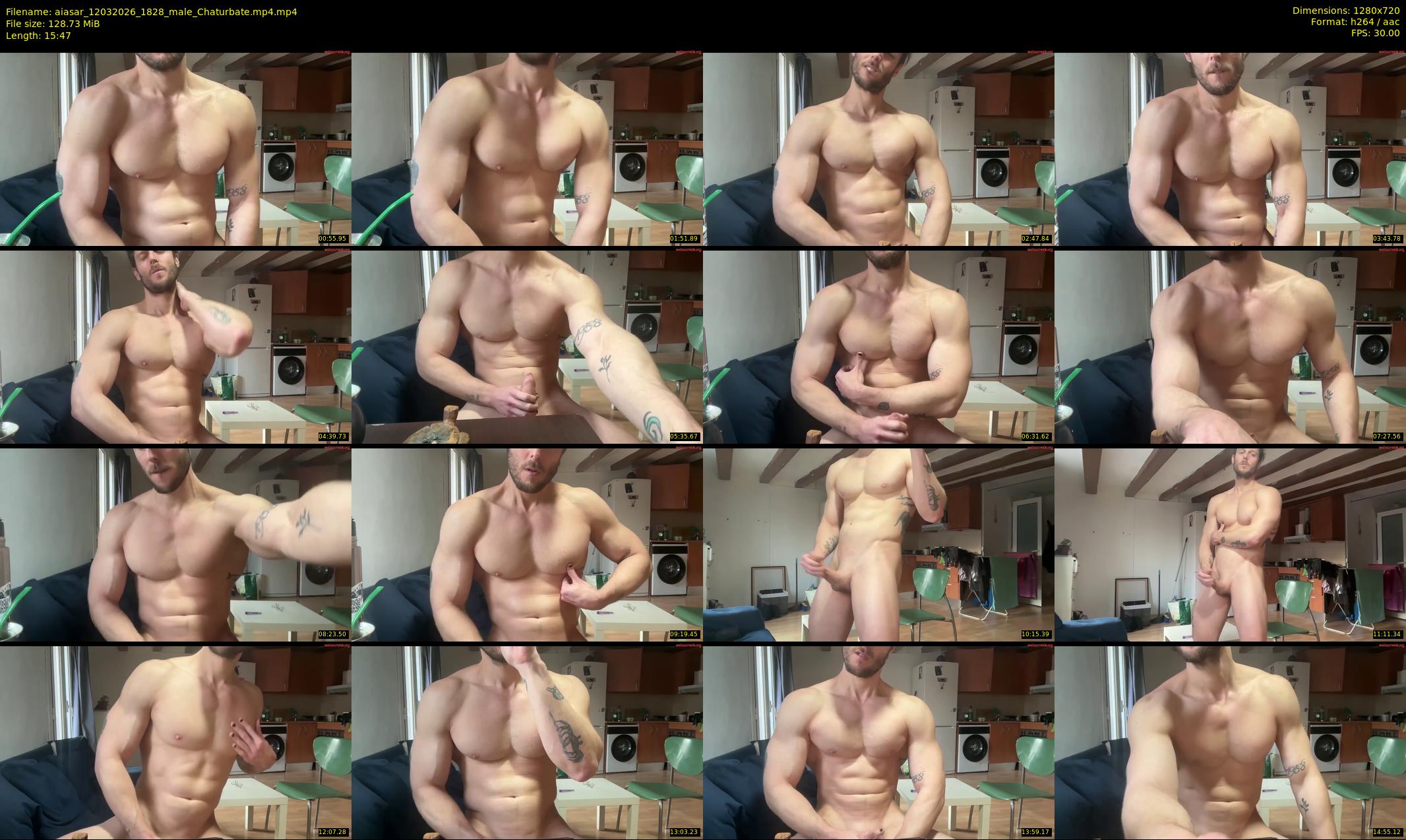 aiasar — 16 minute Chaturbate male cam show recording, 720p, Mar 12, 2026