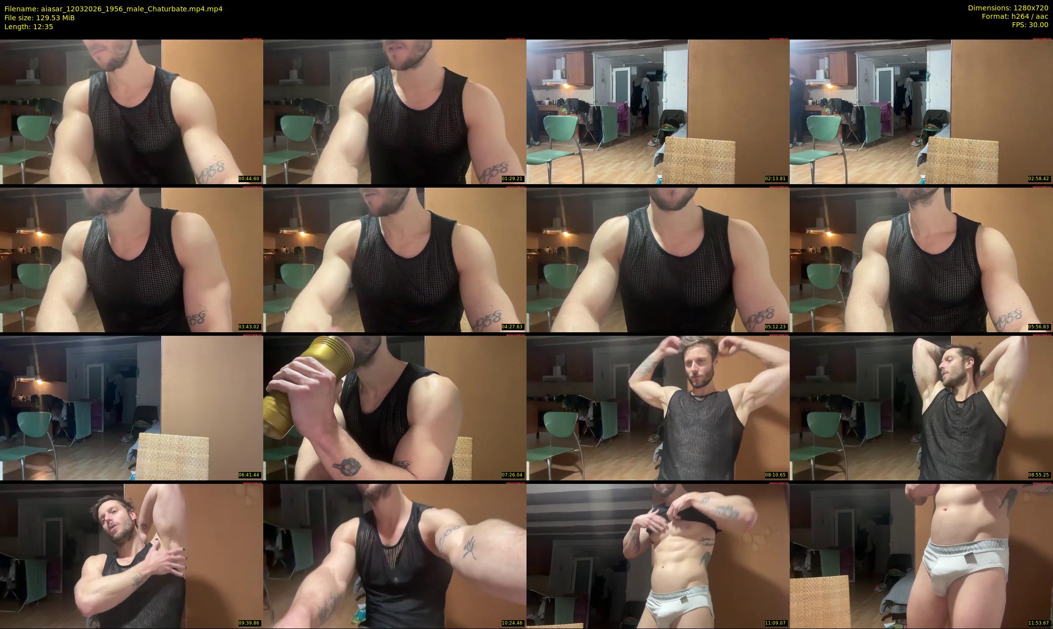 aiasar — 13 minute Chaturbate male cam show recording, 720p, Mar 12, 2026