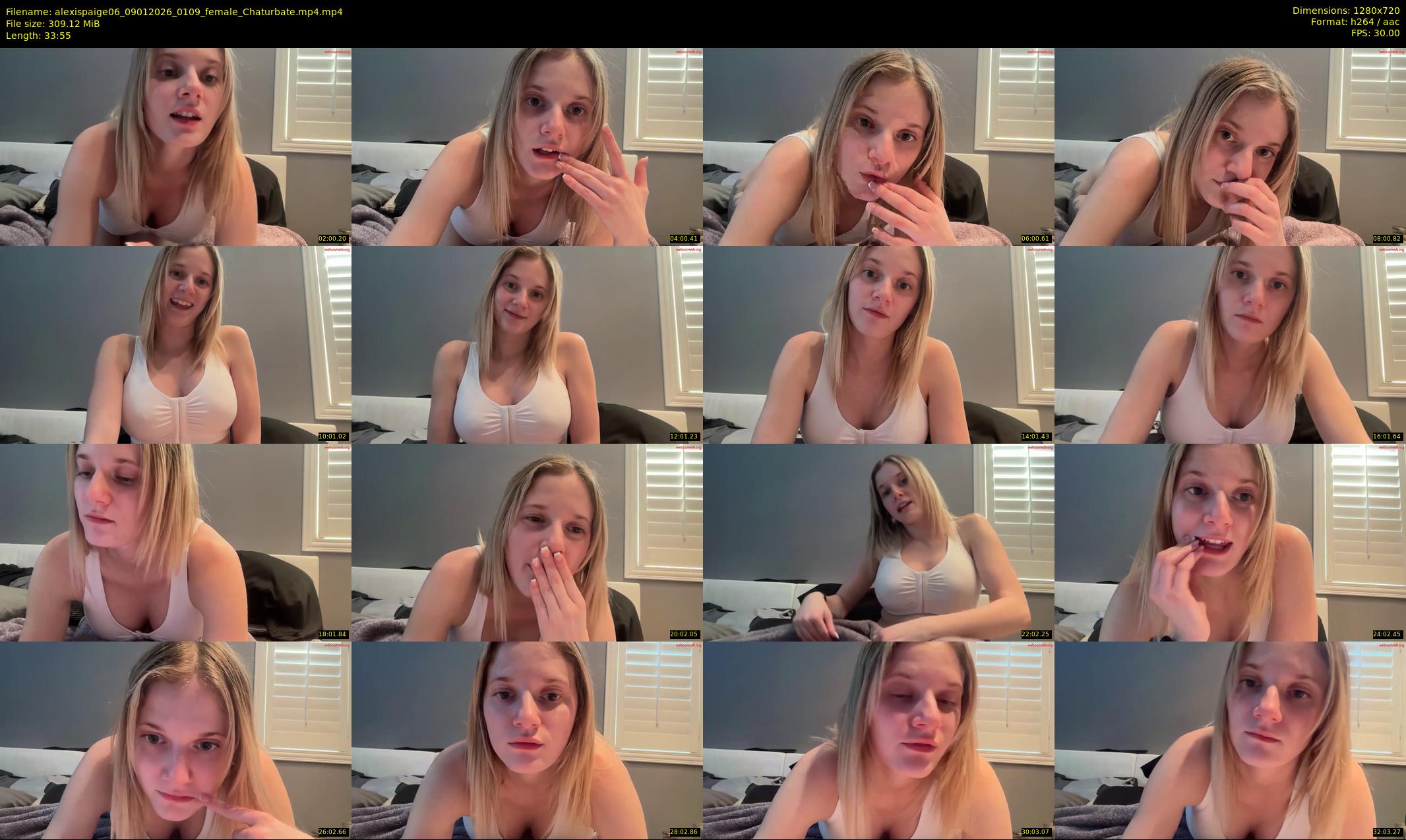 alexispaige06 — 34 minute Chaturbate female cam show recording, 720p, Jan 9, 2026