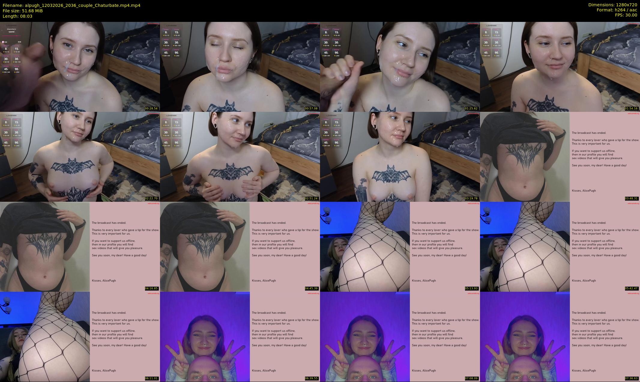 alpugh — 9 minute Chaturbate couple cam show recording, 720p, Mar 12, 2026