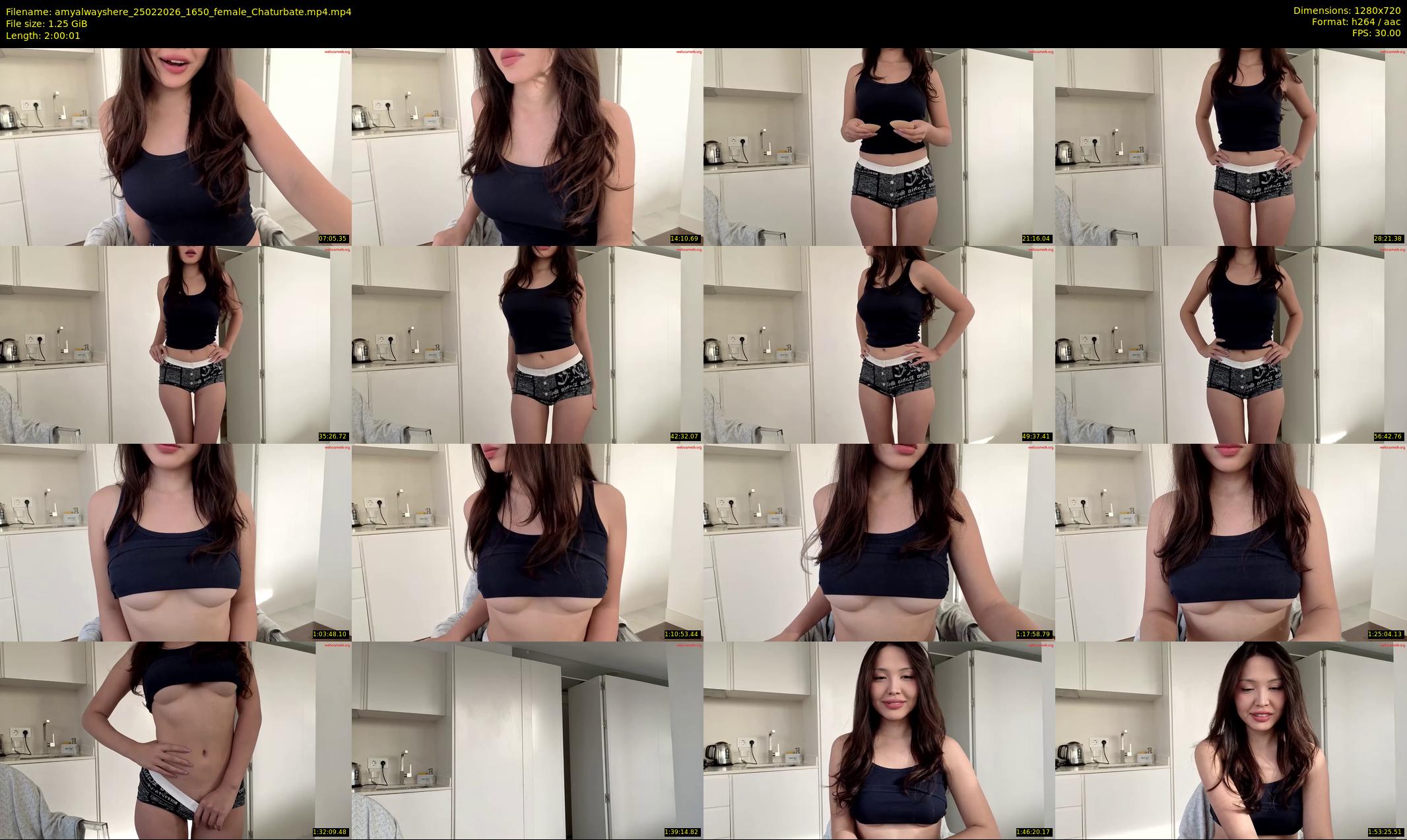 amyalwayshere — 121 minute Chaturbate female cam show recording, 720p, Feb 25, 2026