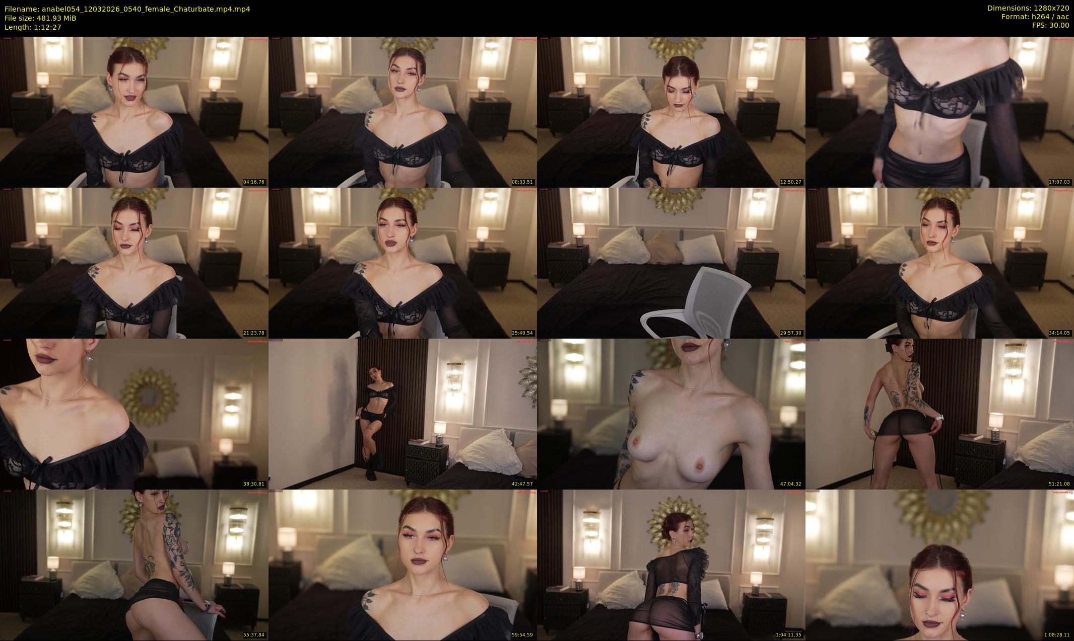 anabel054 — 73 minute Chaturbate female cam show recording, 720p, Mar 12, 2026