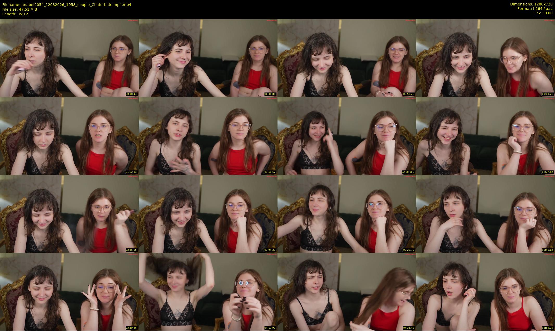 anabel2054 — 6 minute Chaturbate female cam show recording, 720p, Mar 12, 2026