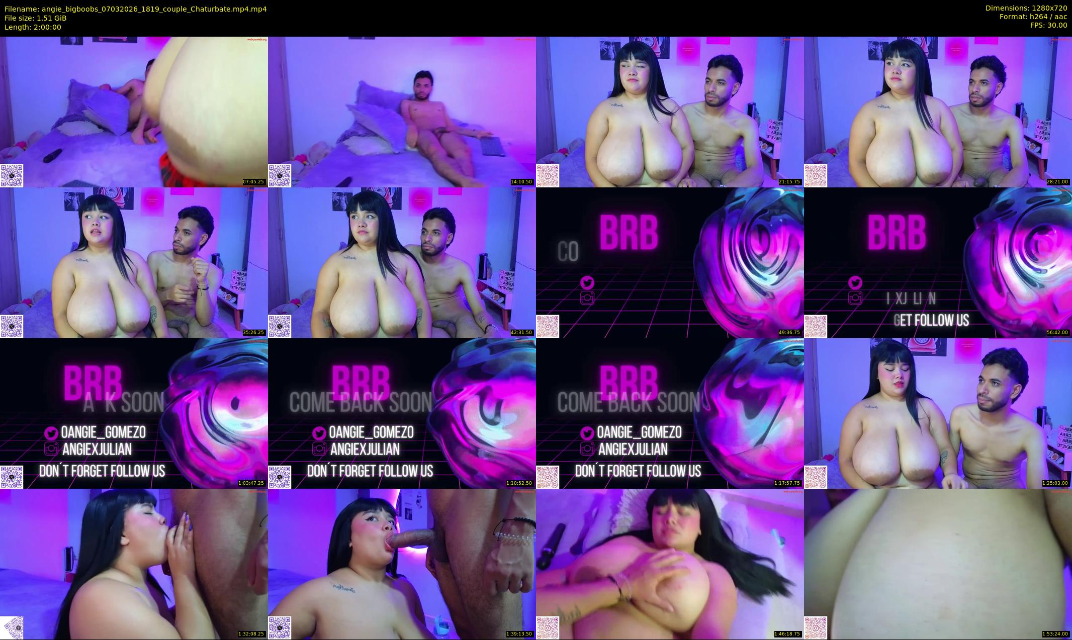 angie_bigboobs — 120 minute Chaturbate female cam show recording, 720p, Mar 7, 2026