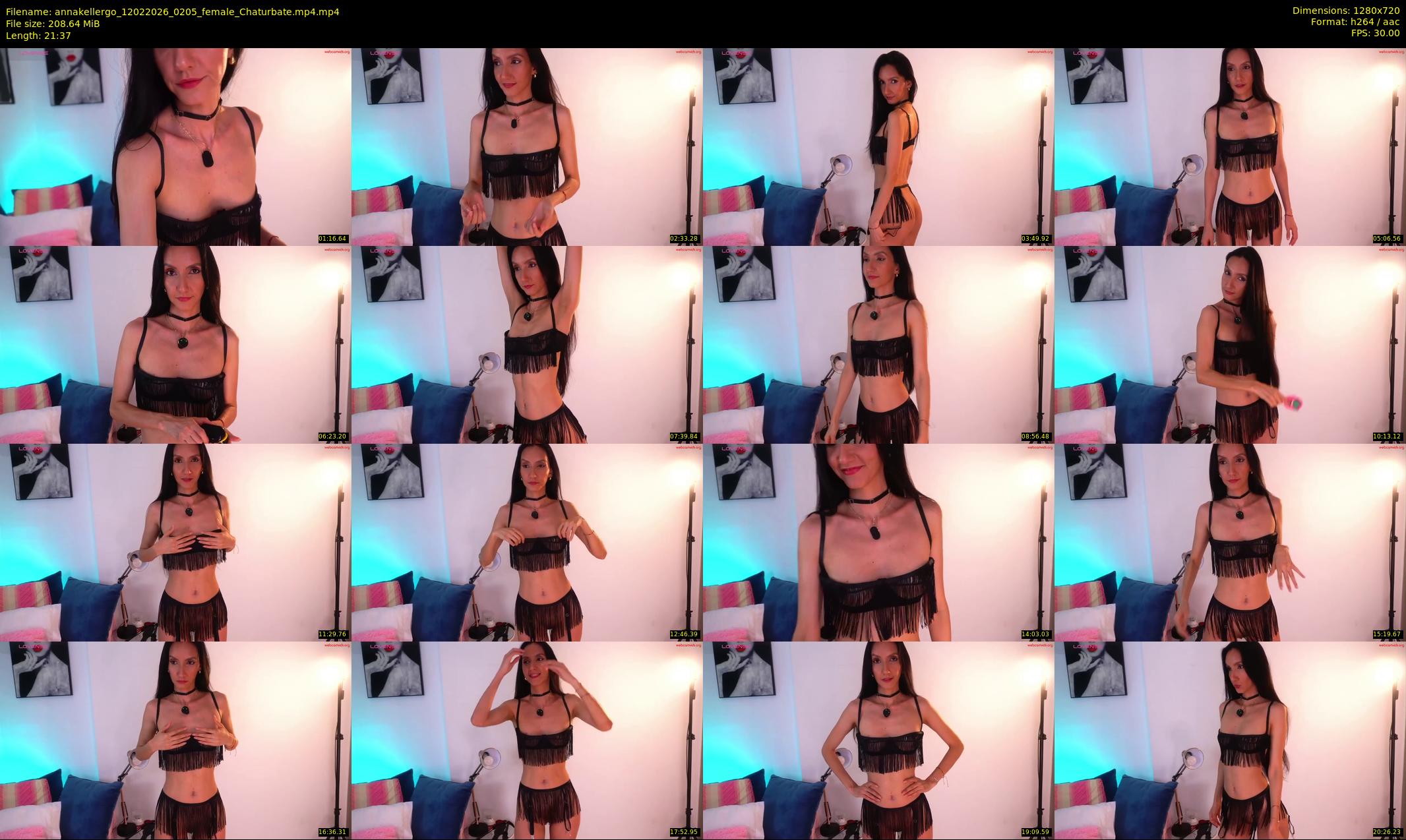 annakellergo — 22 minute Chaturbate female cam show recording, 720p, Feb 12, 2026