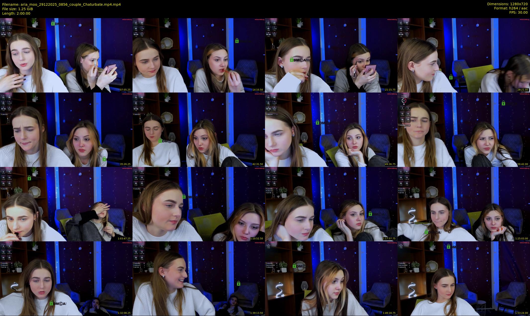 aria_moo — 120 minute Chaturbate couple cam show recording, 720p, Dec 29, 2025