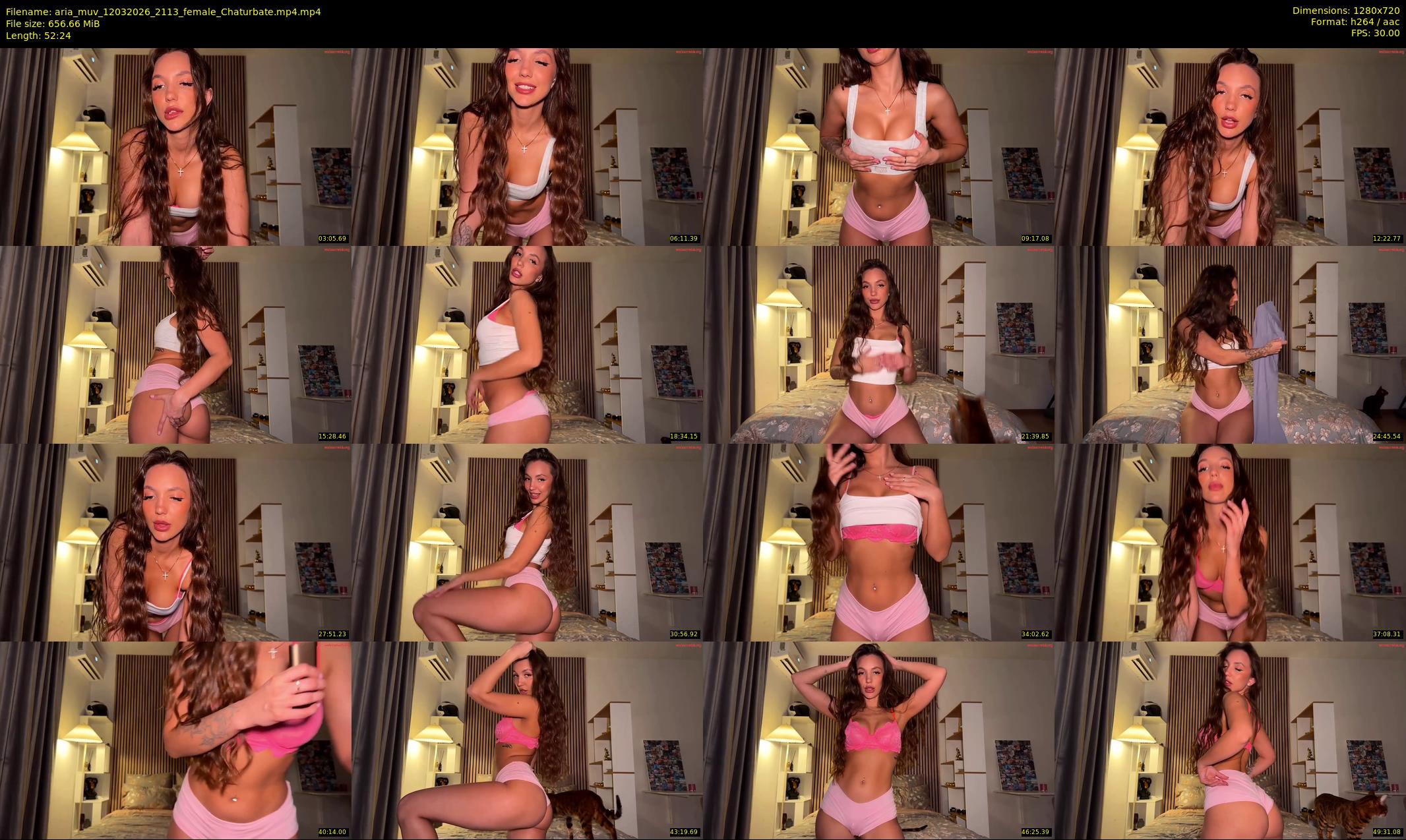 aria_muv — 53 minute Chaturbate female cam show recording, 720p, Mar 12, 2026