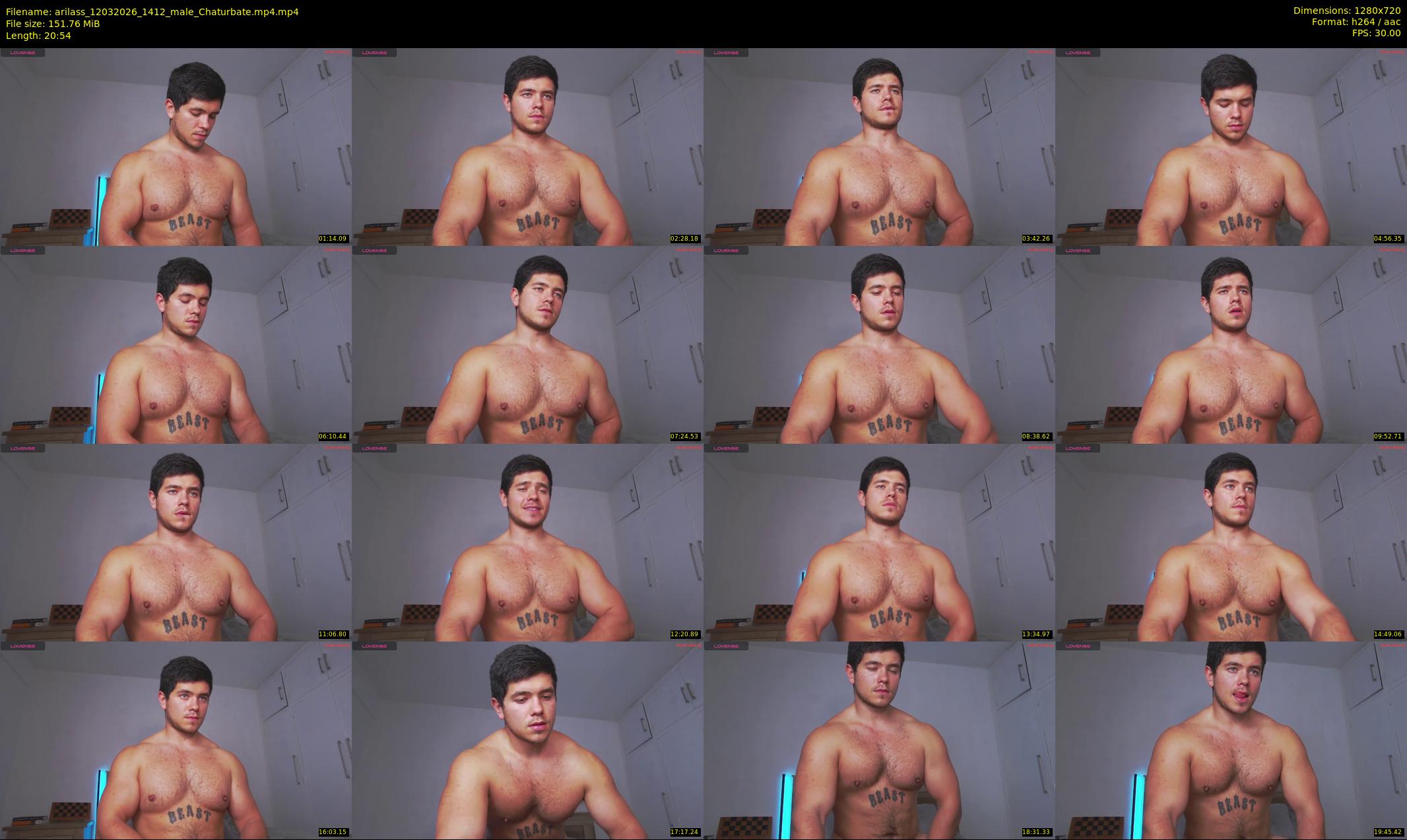 arilass — 21 minute Chaturbate male cam show recording, 720p, Mar 12, 2026