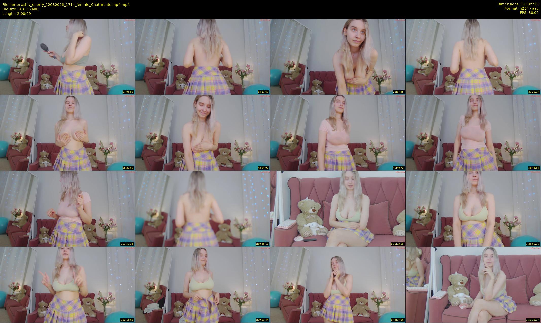 ashly_cherry — 121 minute Chaturbate female cam show recording, 720p, Mar 12, 2026