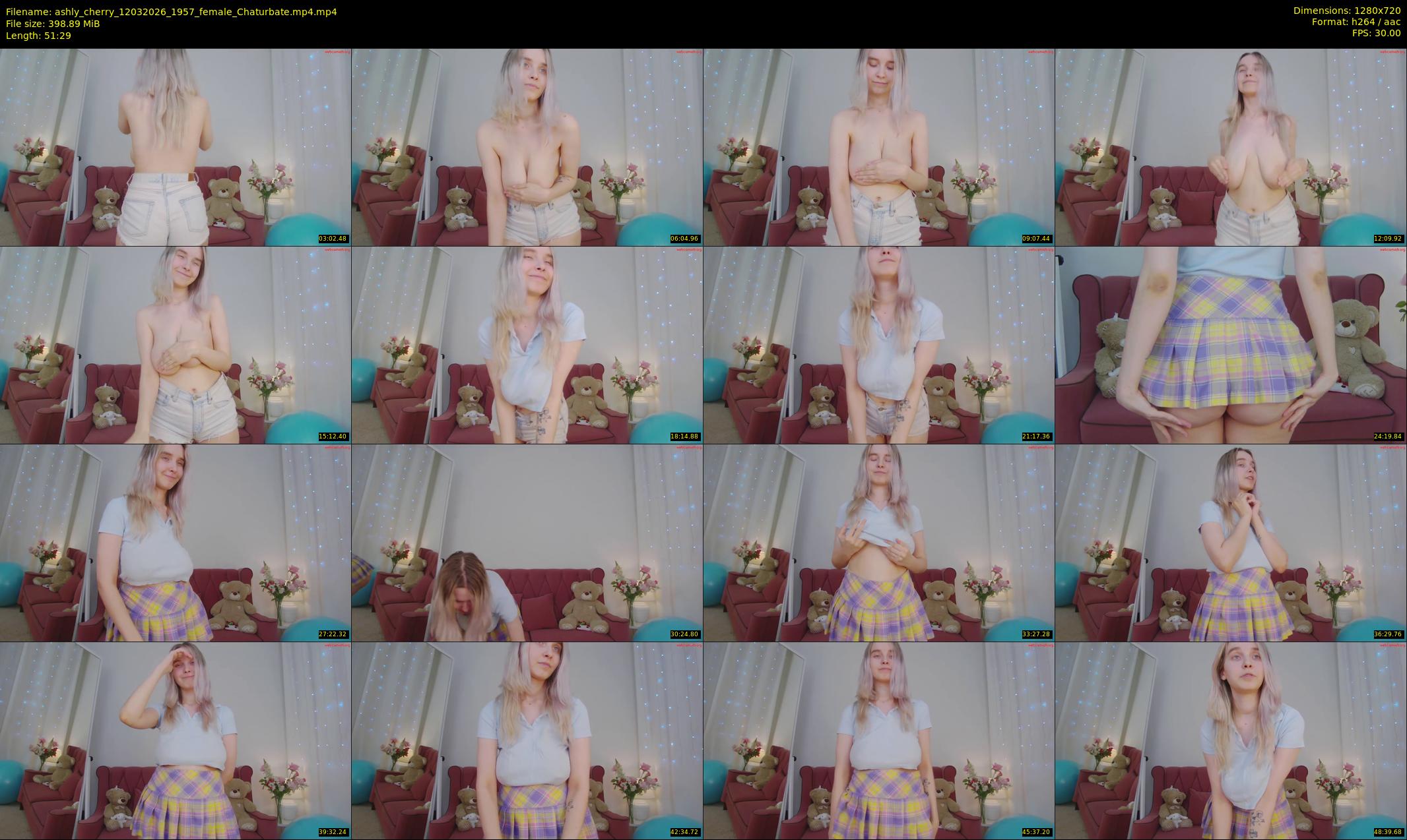 ashly_cherry — 52 minute Chaturbate female cam show recording, 720p, Mar 12, 2026