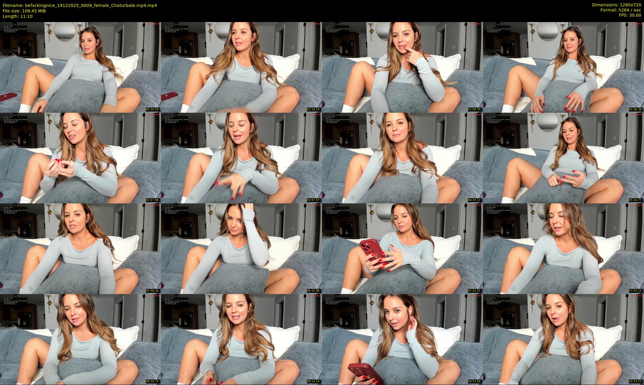 befxckingnice — 12 minute Chaturbate female cam show recording, 720p, Dec 19, 2025