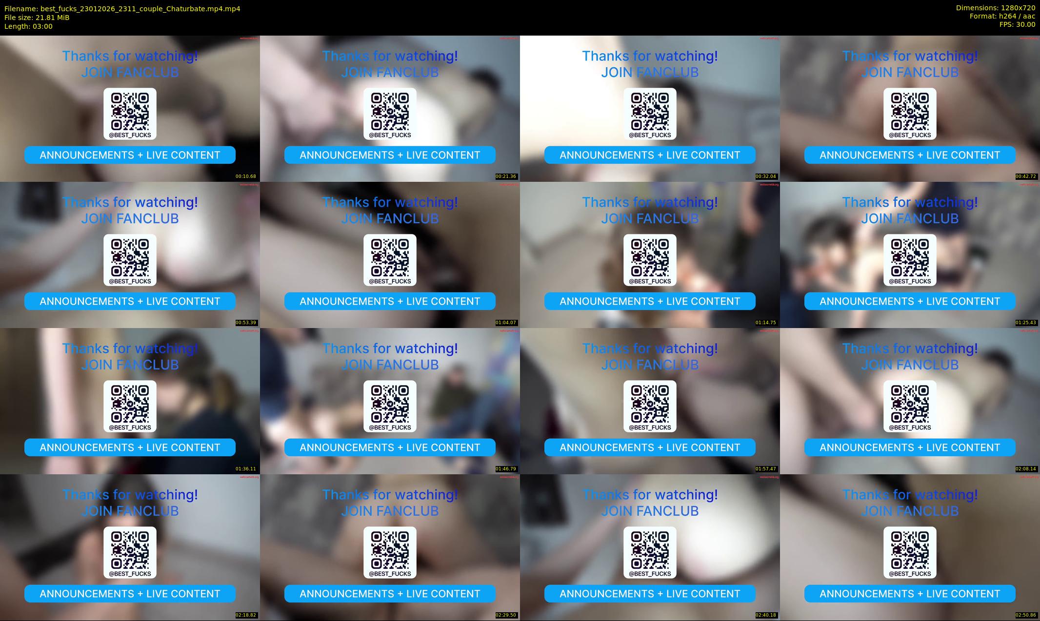 best_fucks — 3 minute Chaturbate couple cam show recording, 720p, Jan 23, 2026