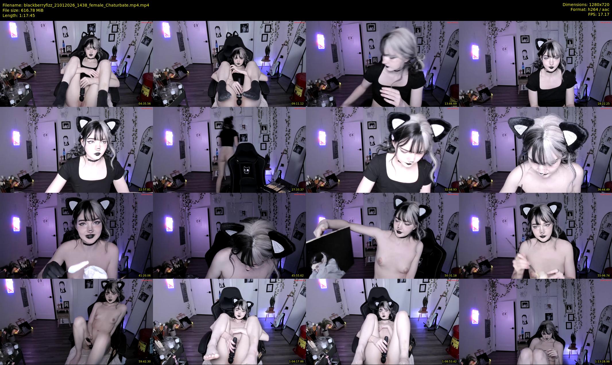 blackberryfizz — 78 minute Chaturbate female cam show recording, 720p, Jan 21, 2026